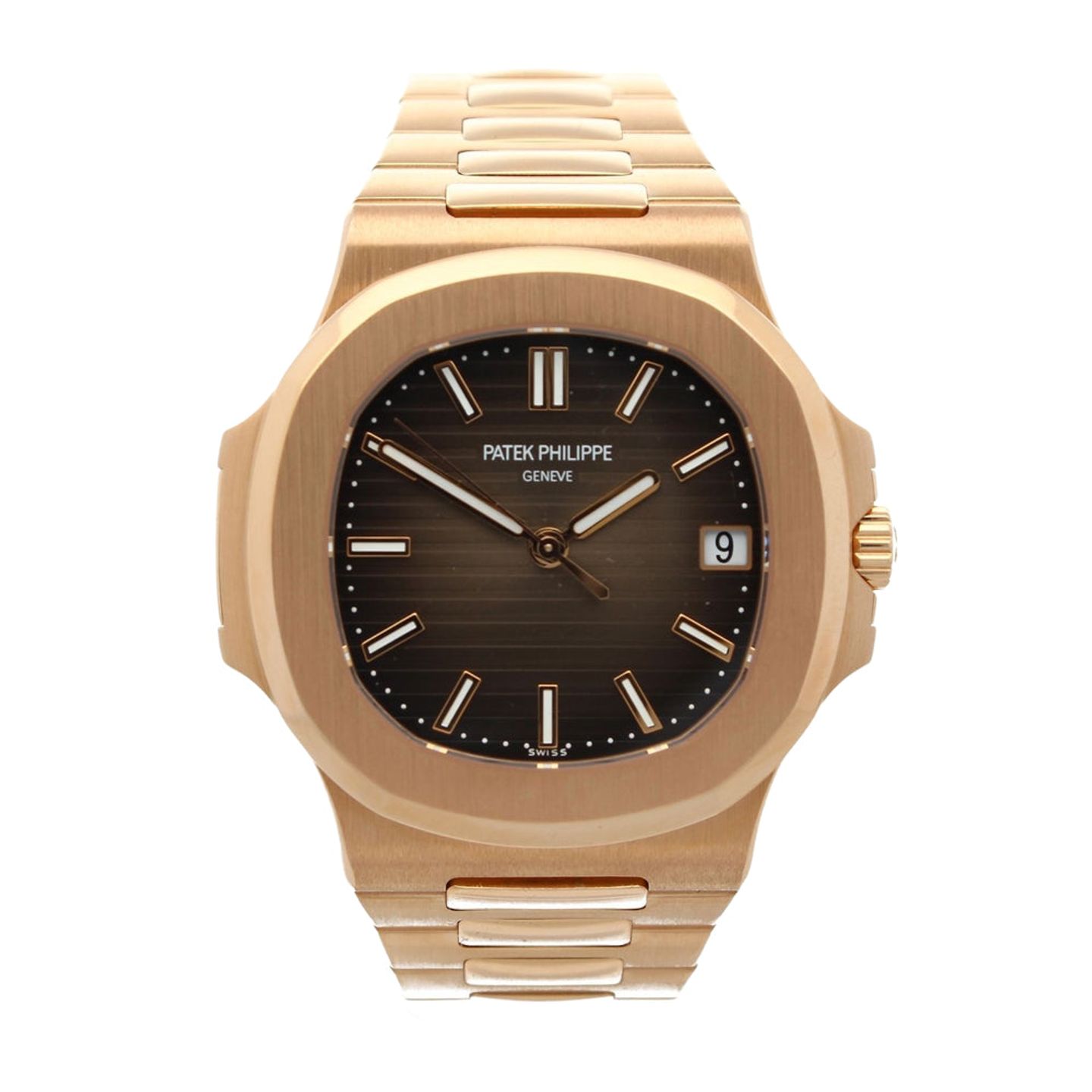 Patek Philippe Nautilus 5711/1R-001 (2018) - Brown dial 40 mm Rose Gold case (1/7)