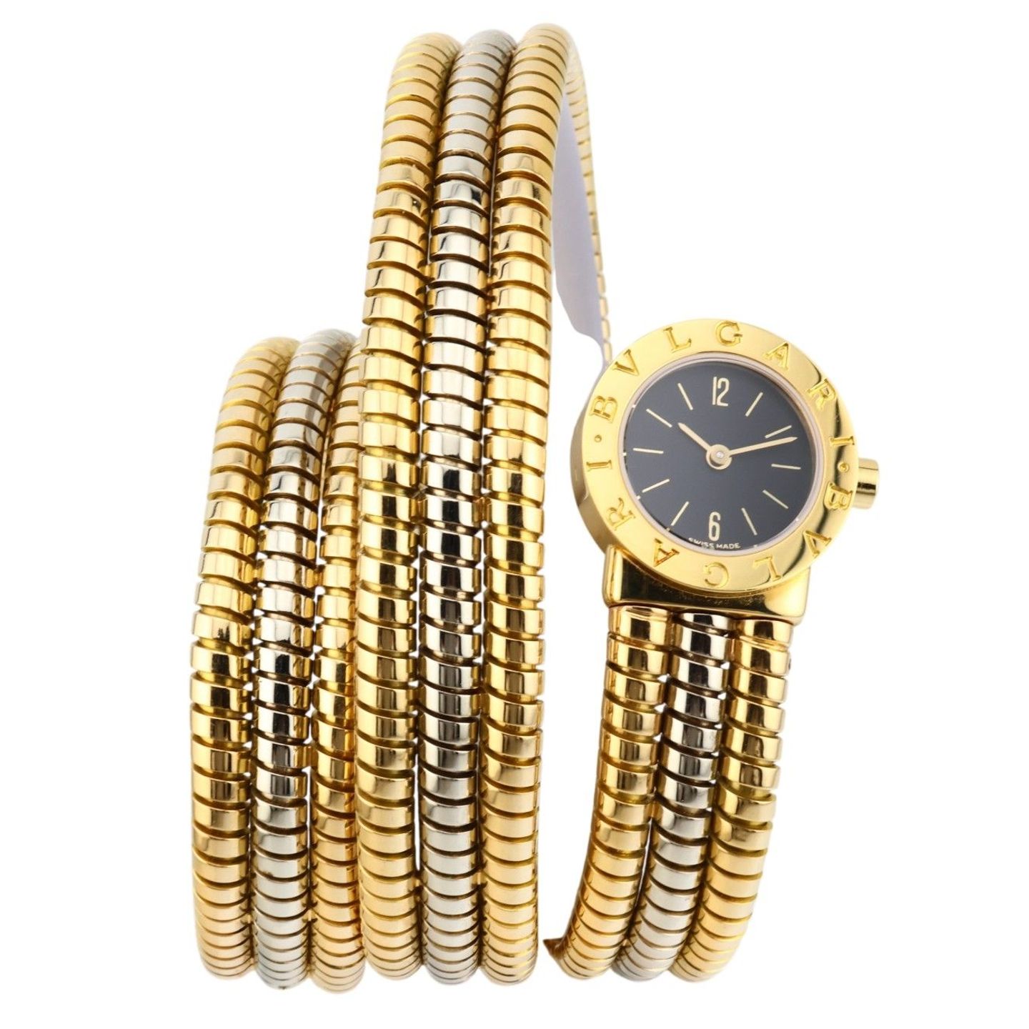 Bulgari Serpenti BB 19 1T (Unknown (random serial)) - Black dial 19 mm Yellow Gold case (1/6)