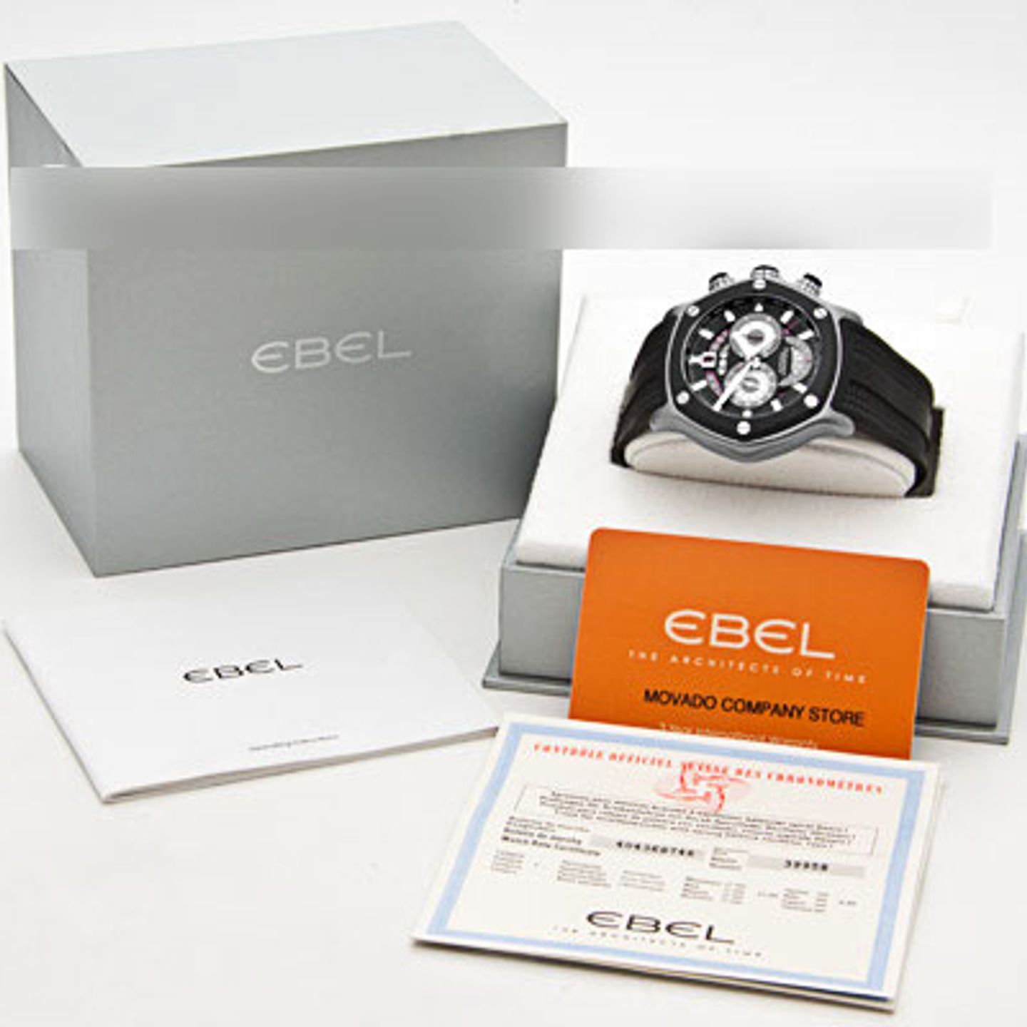 Ebel 1911 Tekton 1215921 (2010) - Zwart wijzerplaat 49mm Titanium (4/4)