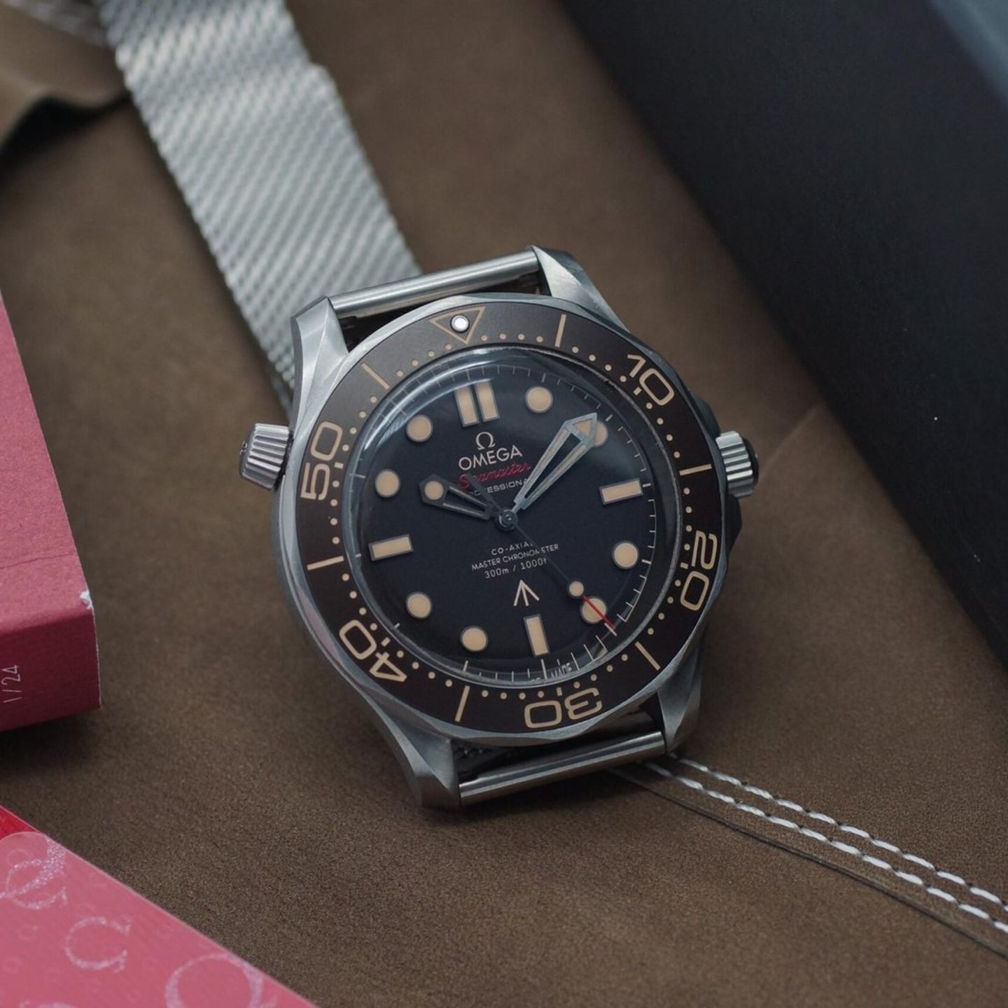 Omega Seamaster Diver 300 M 210.90.42.20.01.001 (2025) - Brown dial 42 mm Titanium case (1/8)
