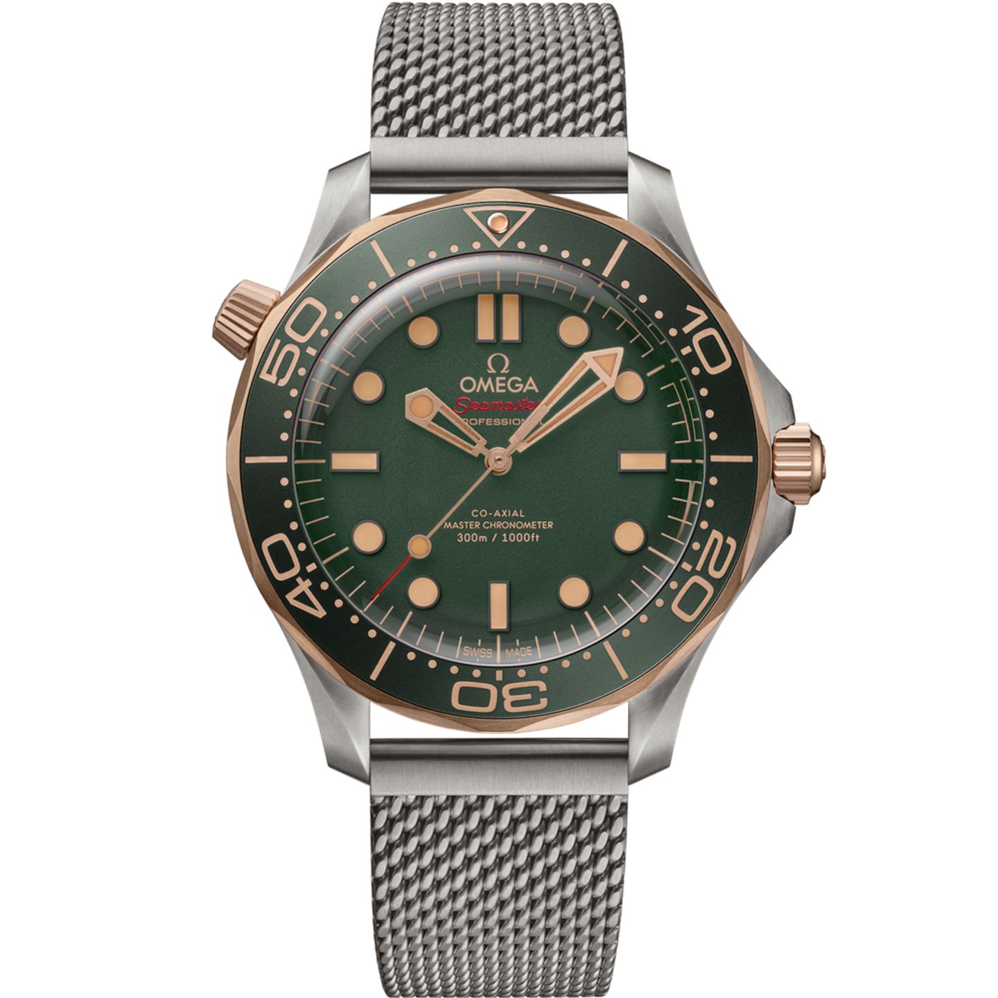 Omega Seamaster Diver 300 M 210.90.42.20.10.001 (2025) - Groen wijzerplaat 42mm Titanium (1/1)