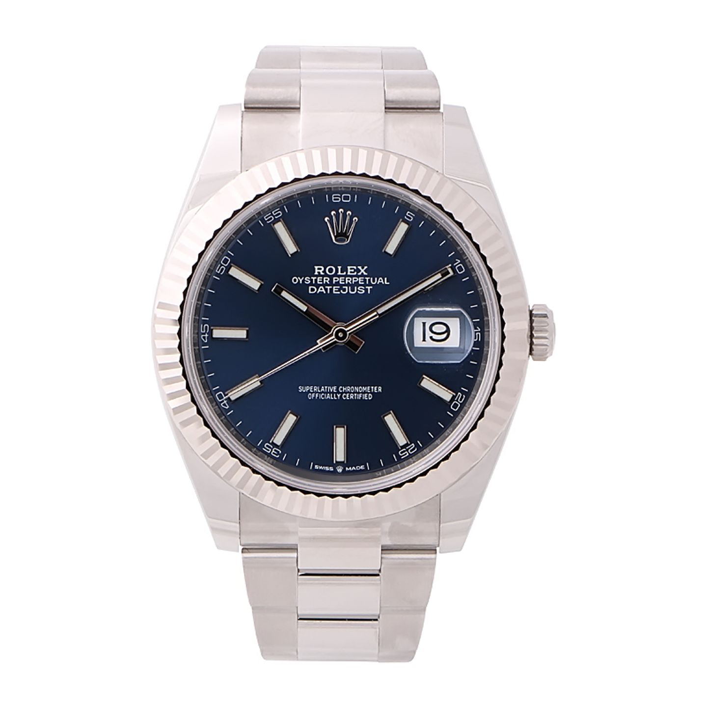 Rolex Datejust 41 126334 (2024) - Blauw wijzerplaat 41mm Staal (1/4)