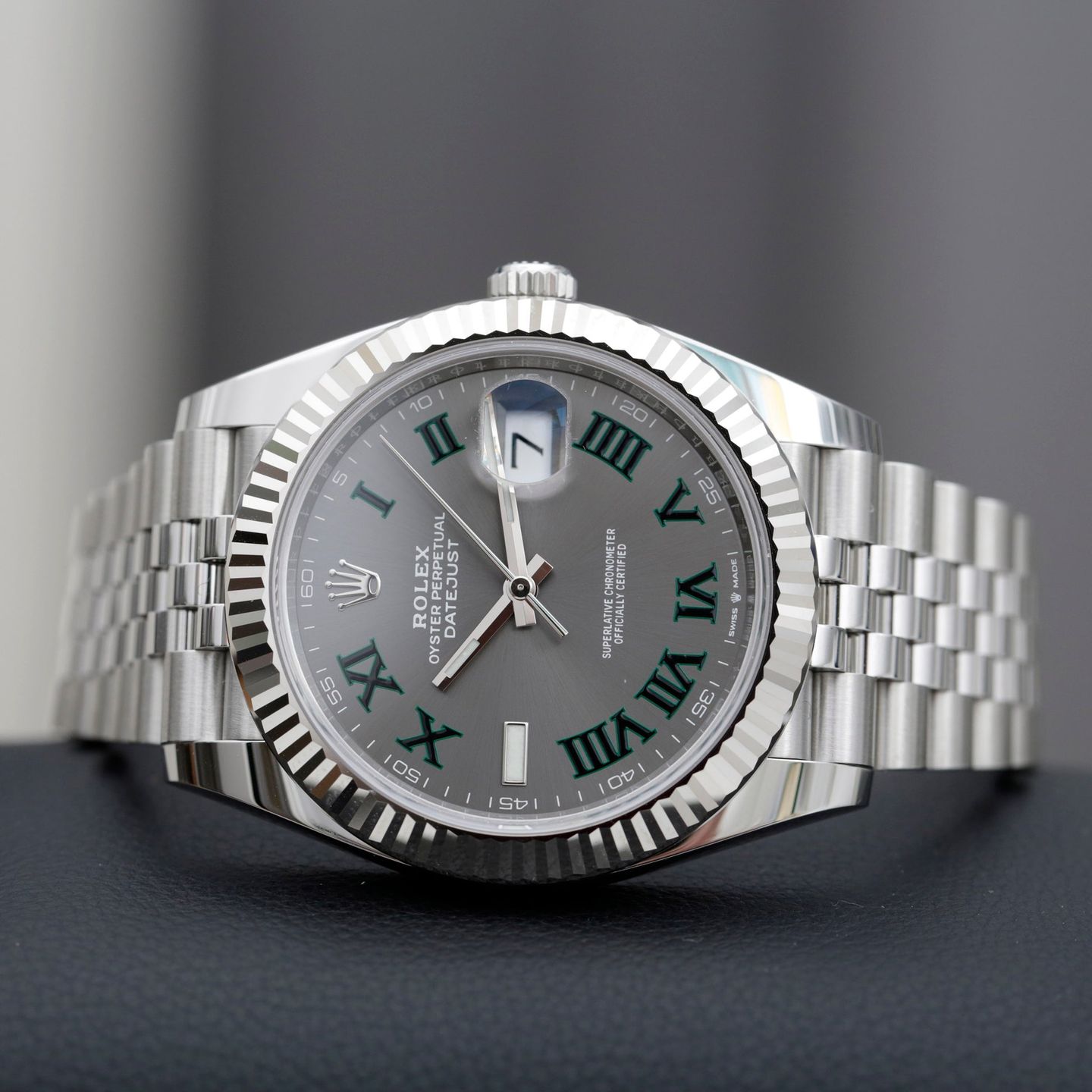 Rolex Datejust 41 126334 (2023) - Groen wijzerplaat 41mm Staal (2/7)