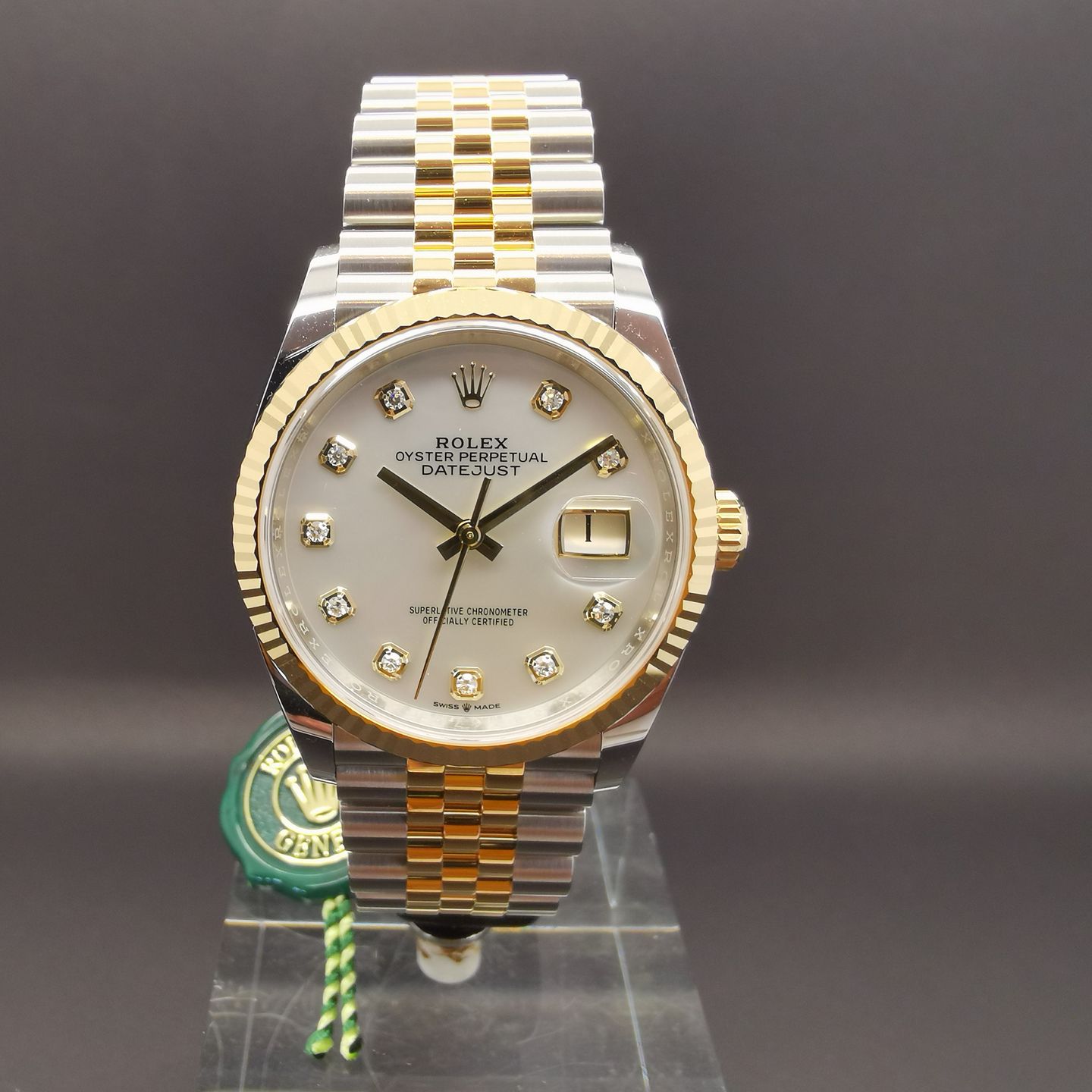 Rolex Datejust 36 126233 (2022) - Pearl dial 36 mm Gold/Steel case (6/8)