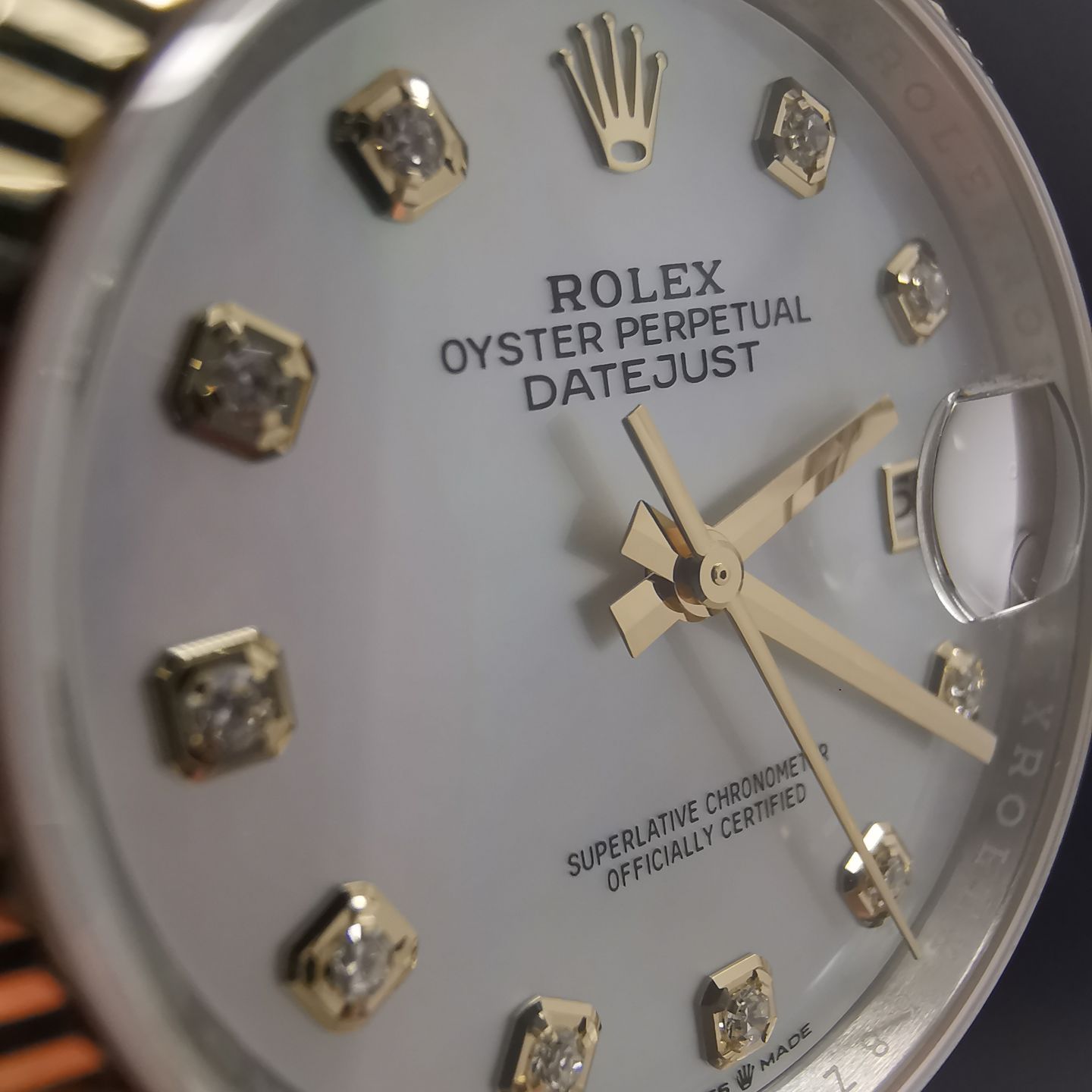 Rolex Datejust 36 126233 (2022) - Pearl dial 36 mm Gold/Steel case (8/8)