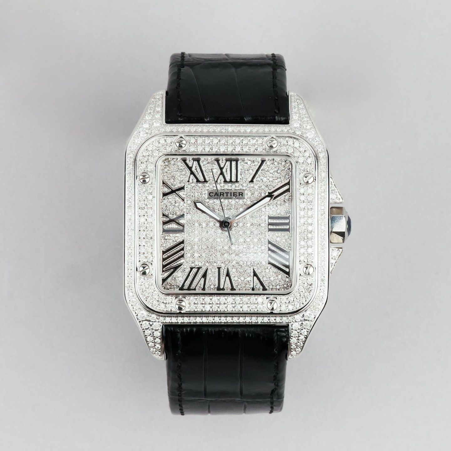 Cartier Santos 100 2656 (Unknown (random serial)) - 38 mm Steel case (1/4)