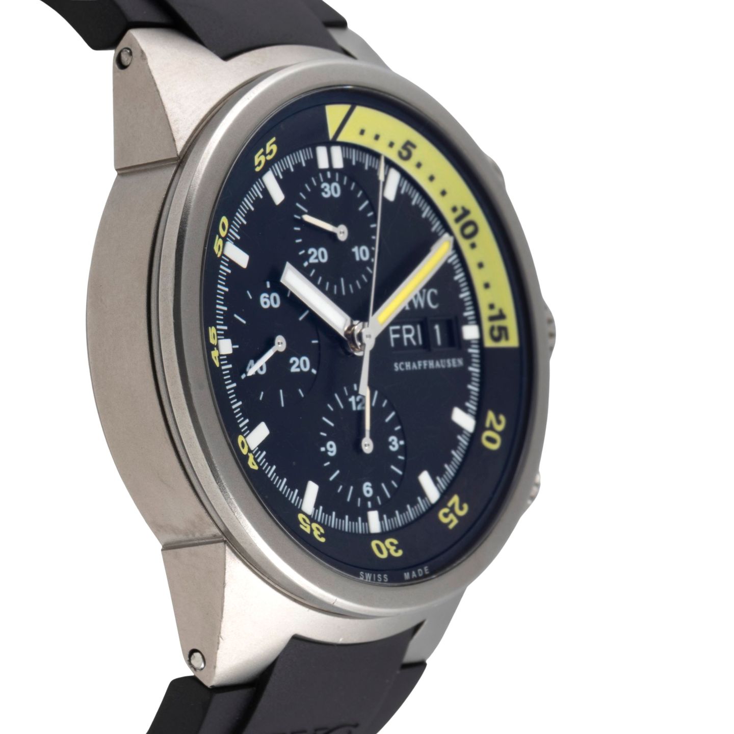 IWC Aquatimer Chronograph IW371918 (Unknown (random serial)) - Black dial 42 mm Titanium case (7/8)