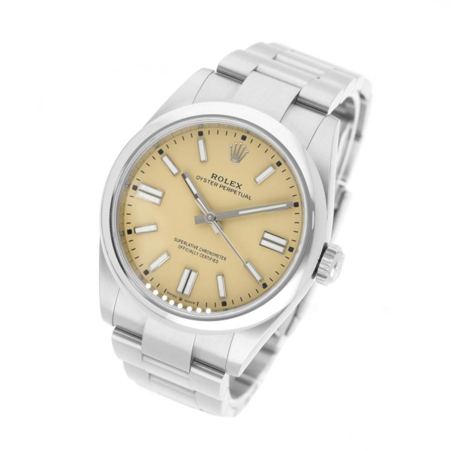 Rolex Oyster Perpetual 41 134300 (2025) - Beige dial 41 mm Steel case (2/5)