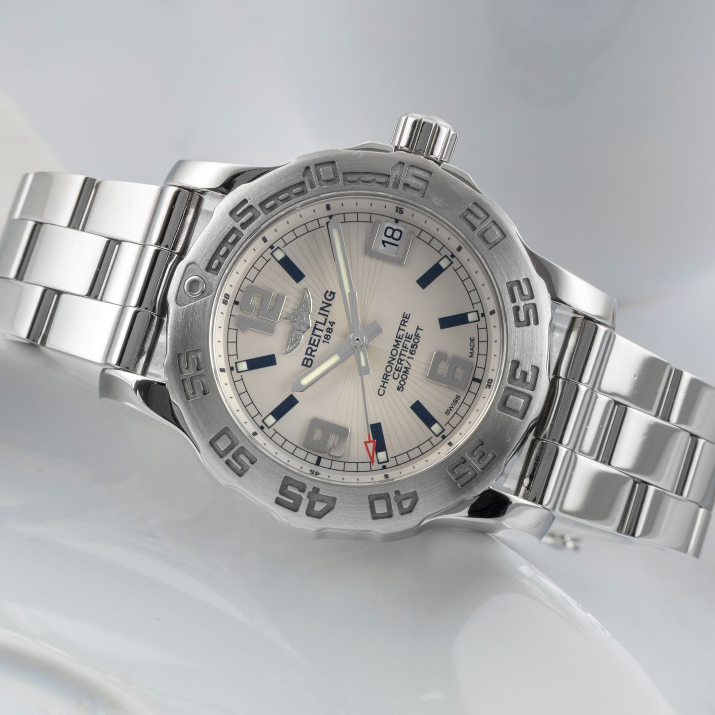 Breitling Colt A7738711 (Unknown (random serial)) - Black dial 33 mm Steel case (2/8)