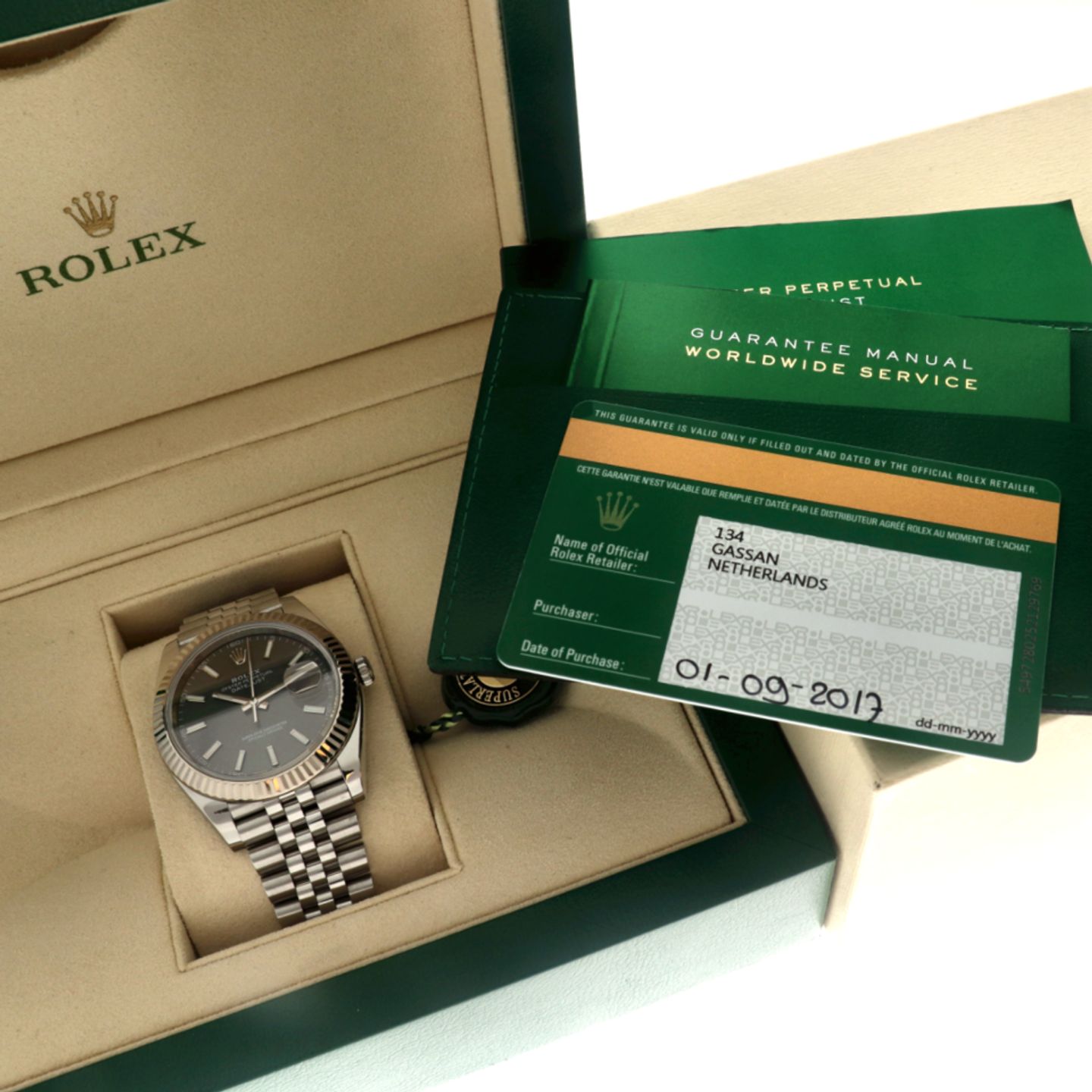 Rolex Datejust 41 126334 (2017) - Grijs wijzerplaat 41mm Staal (6/6)