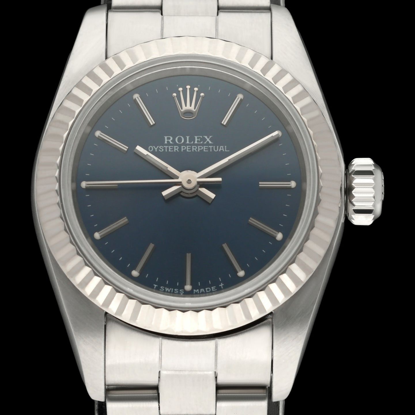 Rolex Oyster Perpetual 67194 (1999) - 26mm Staal (1/8)