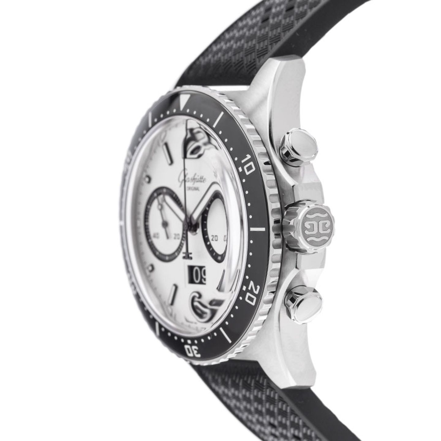 Glashütte Original SeaQ Chronograph 1-37-23-03-80-33 (2026) - Silver dial 43 mm Steel case (4/7)