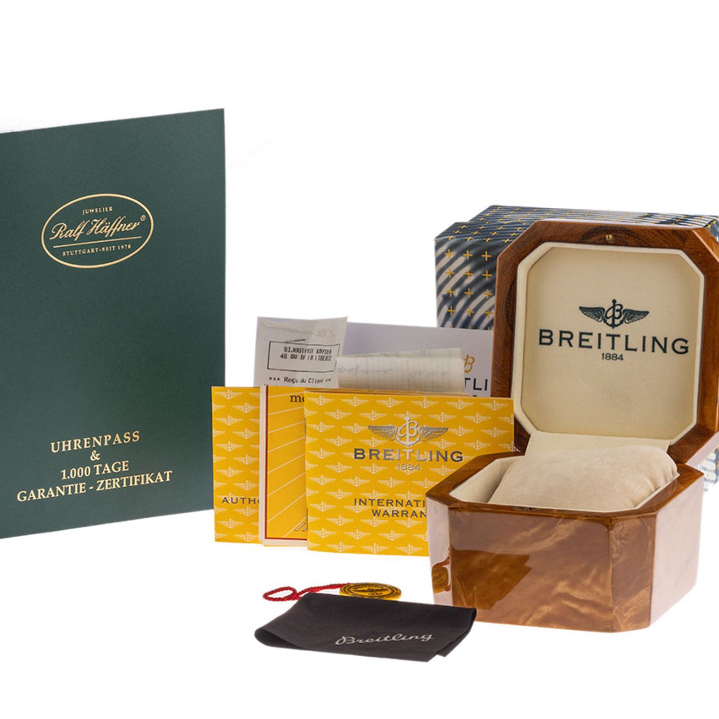 Breitling Aerospace K65362  (2002) - Zwart wijzerplaat 40mm Geelgoud (2/6)