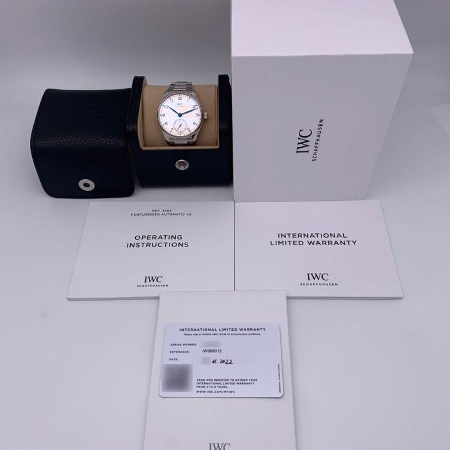 IWC Portuguese Automatic IW358312 (2022) - Zilver wijzerplaat 40mm Staal (9/9)