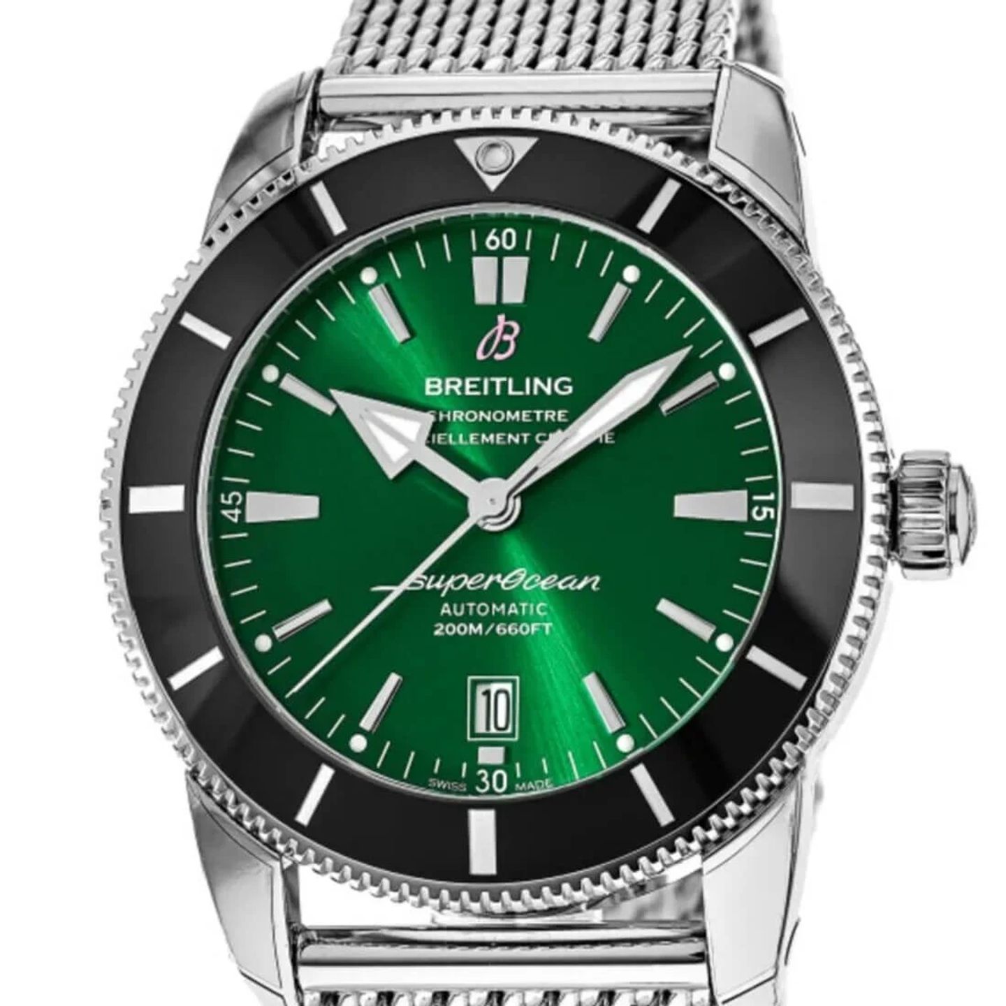 Breitling Superocean Heritage AB2020121L1A1 (2023) - Green dial 46 mm Steel case (2/2)