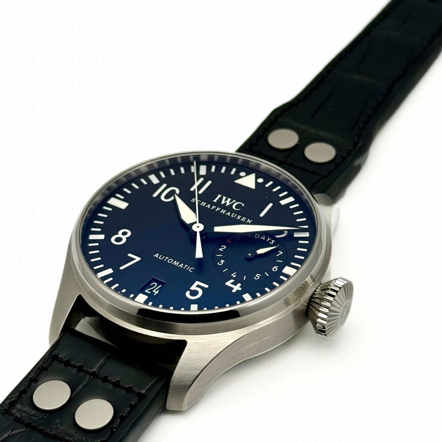 IWC Big Pilot IW500401 (Unknown (random serial)) - Black dial 46 mm Steel case (5/8)