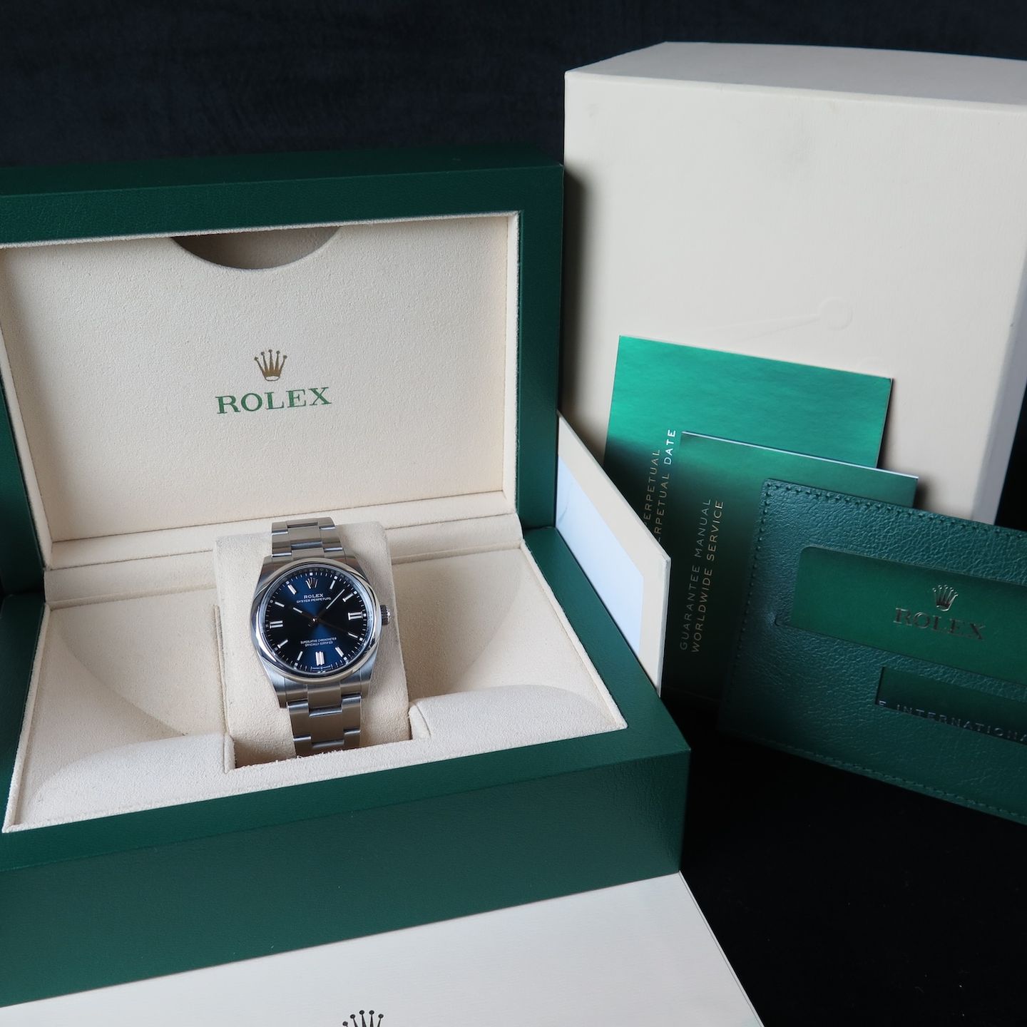 Rolex Oyster Perpetual 126000 (2021) - Turquoise dial 36 mm Steel case (8/8)