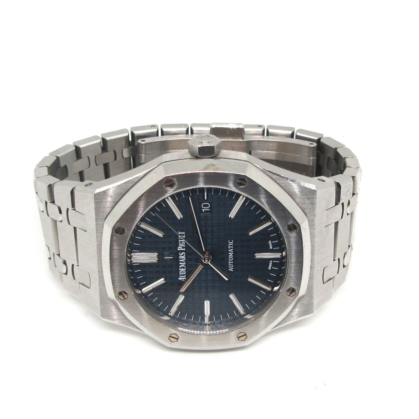 Audemars Piguet Royal Oak Selfwinding 15400ST.OO.1220ST.03 (2014) - Blue dial 41 mm Steel case (2/6)