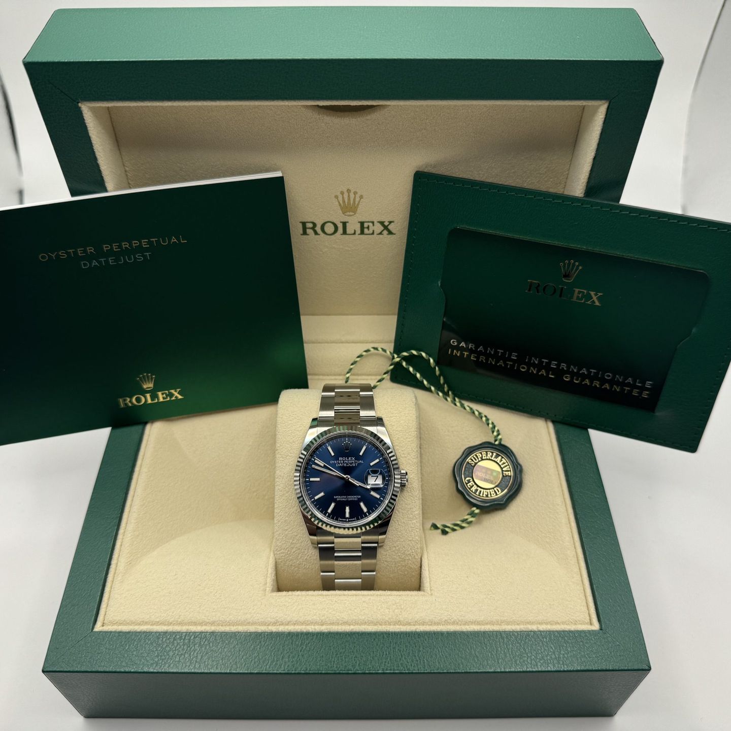 Rolex Datejust 36 126234 (2024) - Blue dial 36 mm Steel case (7/8)