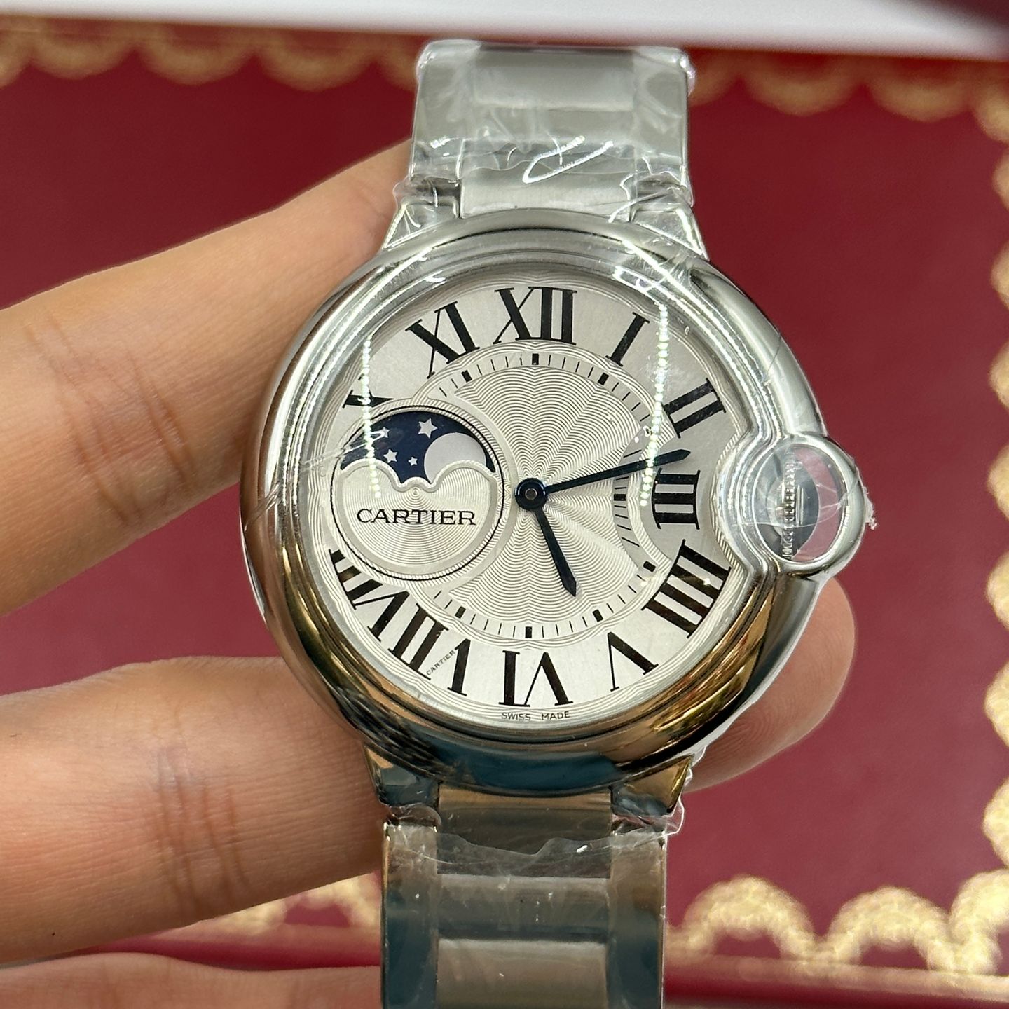 Cartier Ballon Bleu 36mm WSBB0021 (2024) - Zilver wijzerplaat 37mm Staal (5/8)