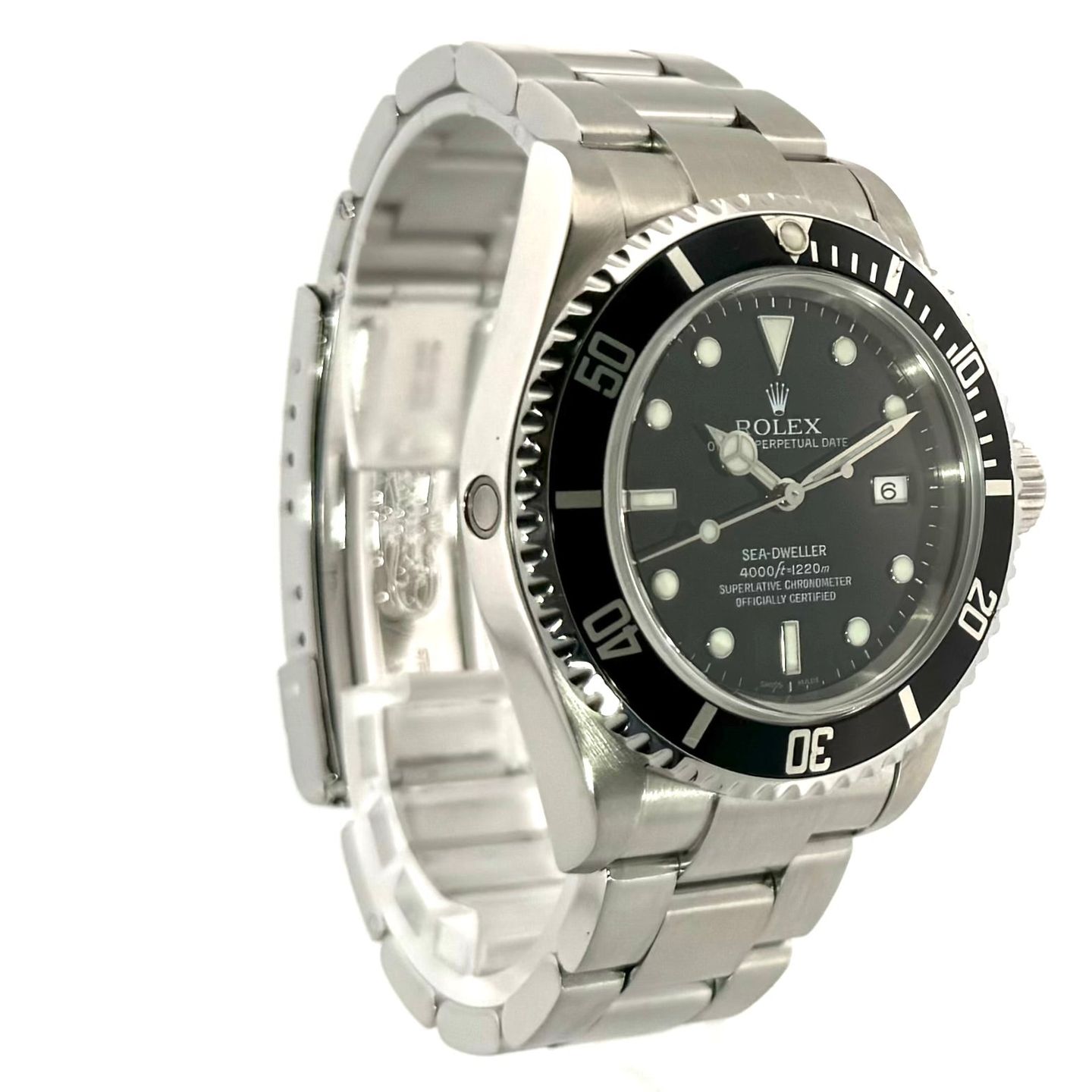 Rolex Sea-Dweller 4000 16600 (2009) - Zwart wijzerplaat 40mm Staal (3/7)