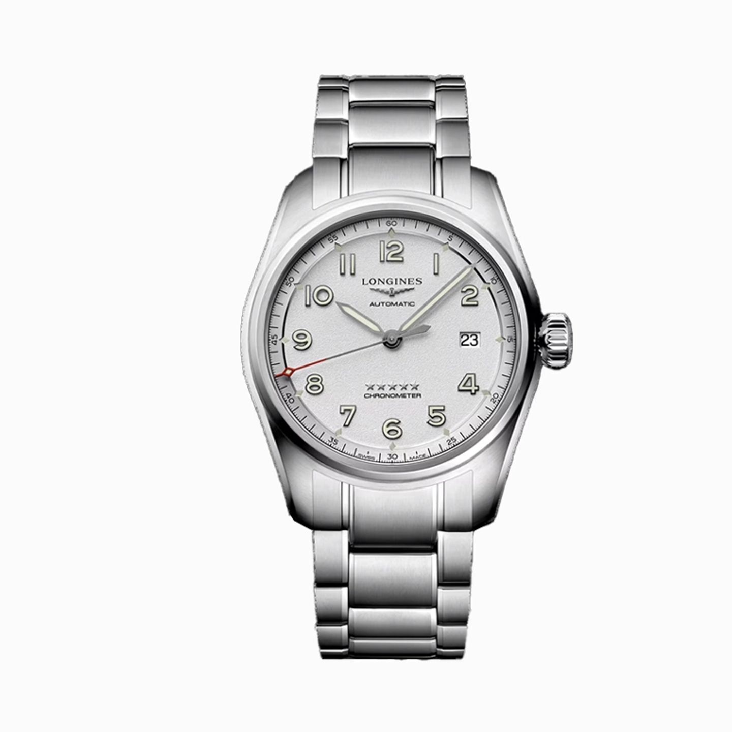Longines Spirit L3.810.4.73.6 (2025) - Silver dial 40 mm Steel case (1/1)