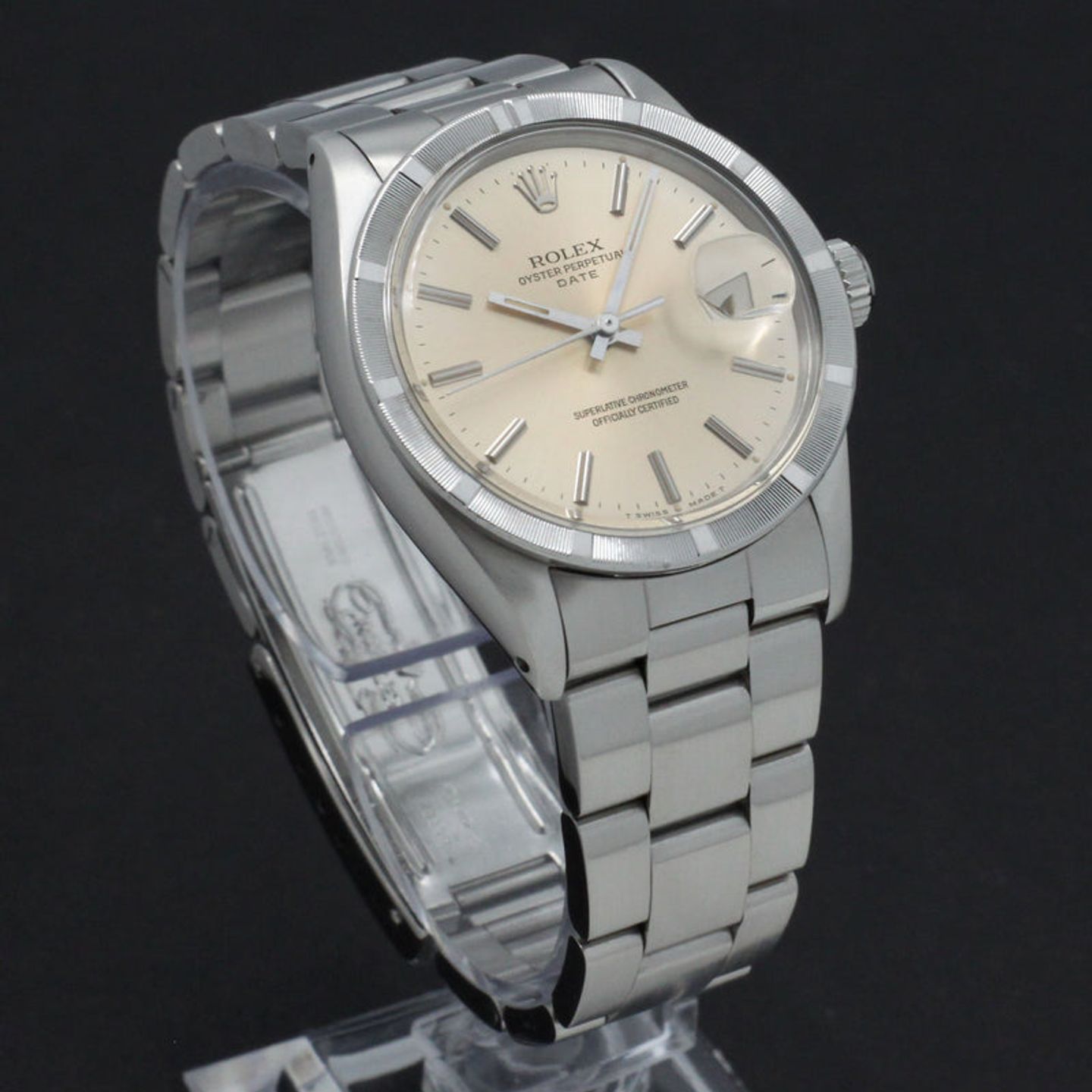 Rolex Oyster Perpetual Date 1501 (1969) - Zilver wijzerplaat 34mm Staal (3/7)