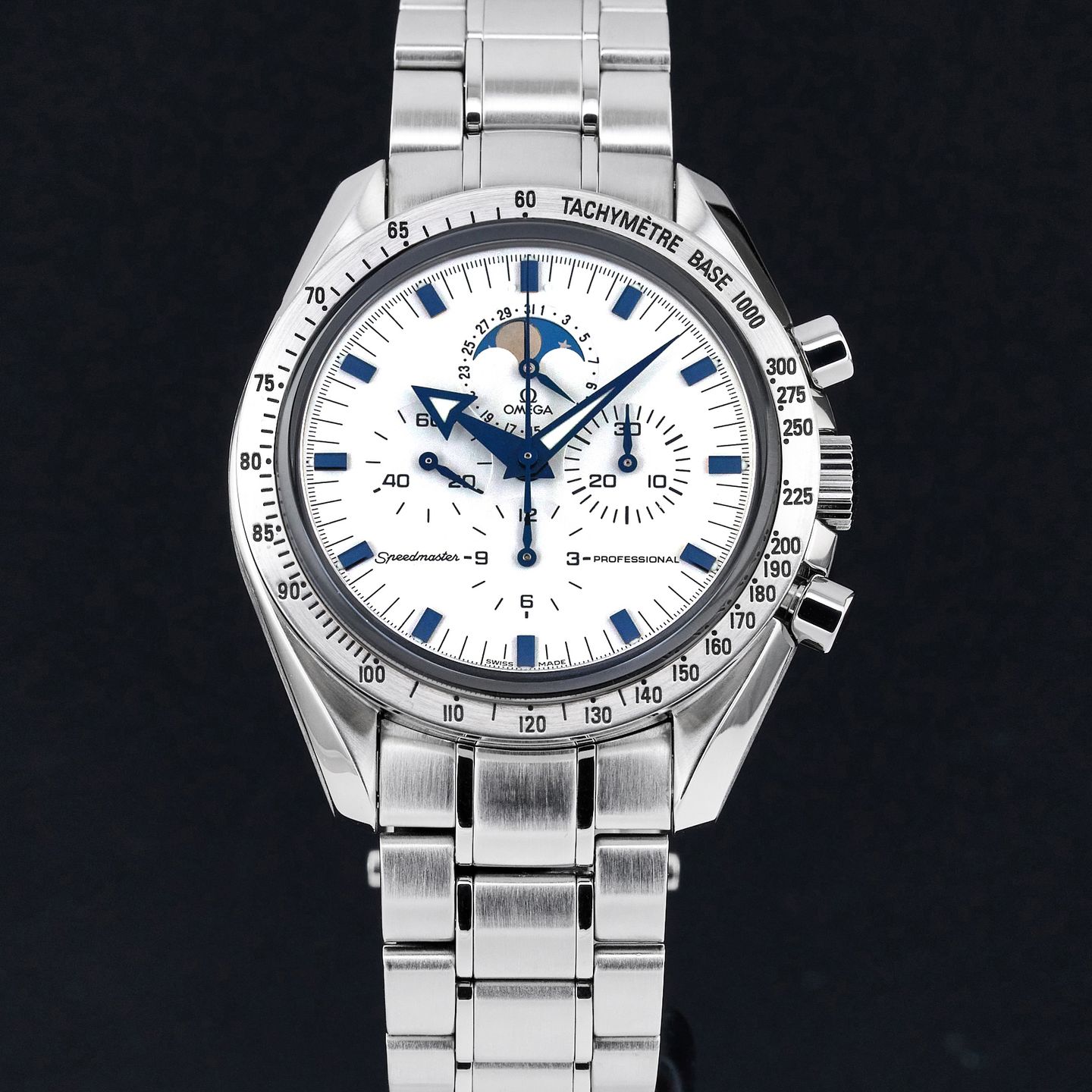 Omega Speedmaster Professional Moonwatch 3575.20.00 (2002) - White dial 42 mm Steel case (3/8)