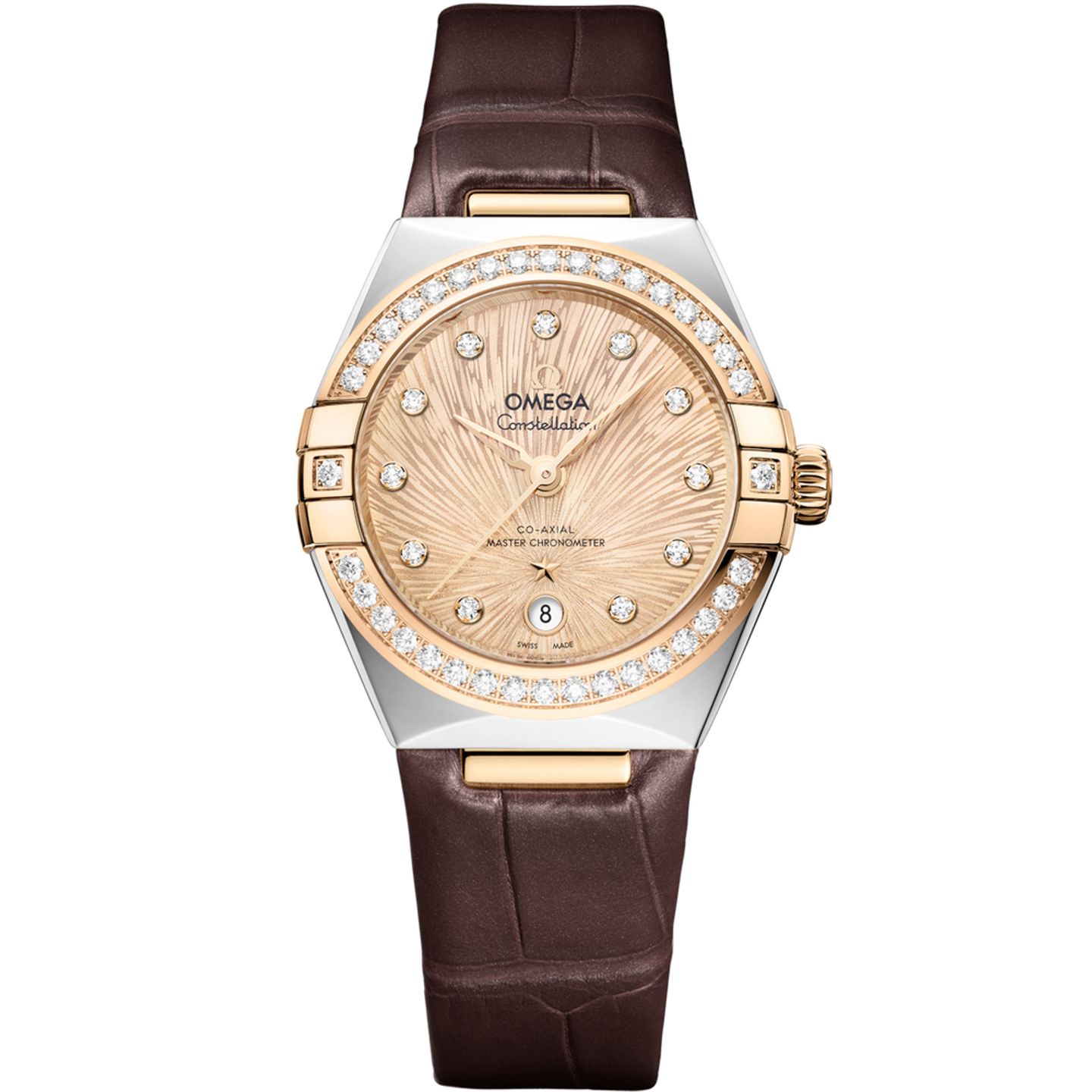 Omega Constellation 131.28.29.20.58.001 (2025) - Geel wijzerplaat 29mm Goud/Staal (1/1)