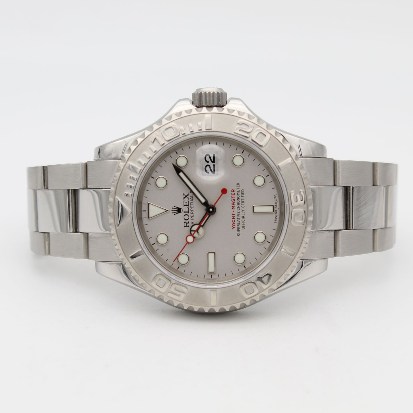 Rolex Yacht-Master 40 16622 (2005) - Zilver wijzerplaat 40mm Staal (4/8)