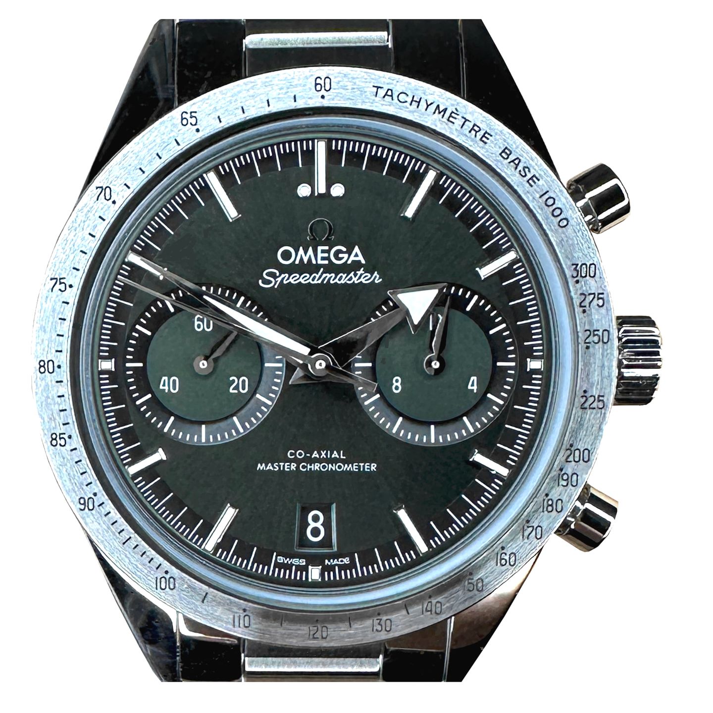 Omega Speedmaster '57 332.10.41.51.10.001 (2024) - Green dial 41 mm Steel case (1/8)