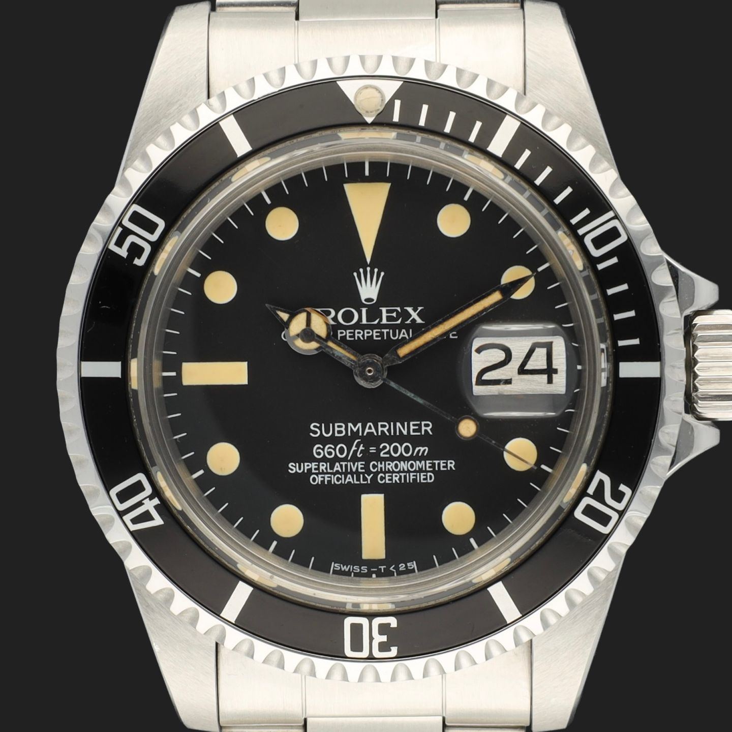 Rolex Submariner Date 1680 (1980) - Zwart wijzerplaat 40mm Staal (2/8)