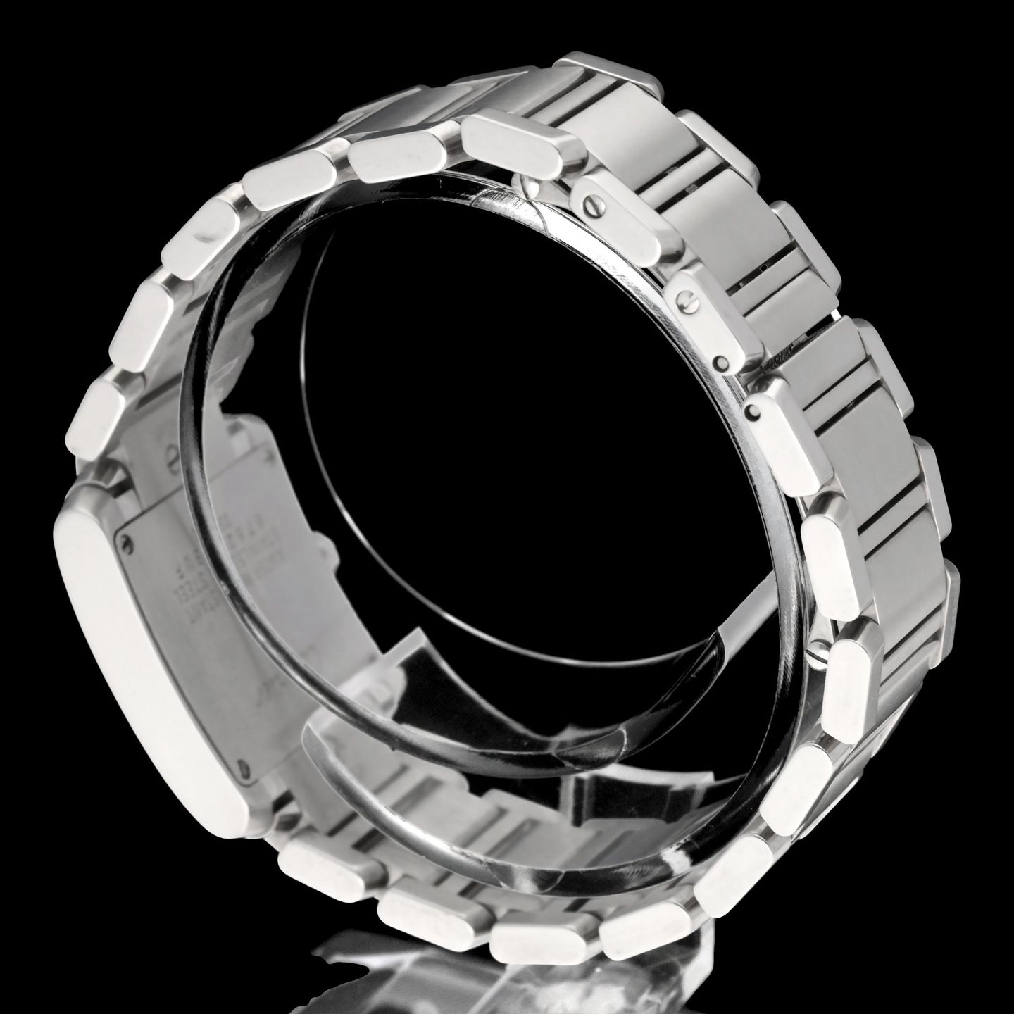 Cartier Tank Française 2384 (2006) - White dial 20 mm Steel case (8/8)