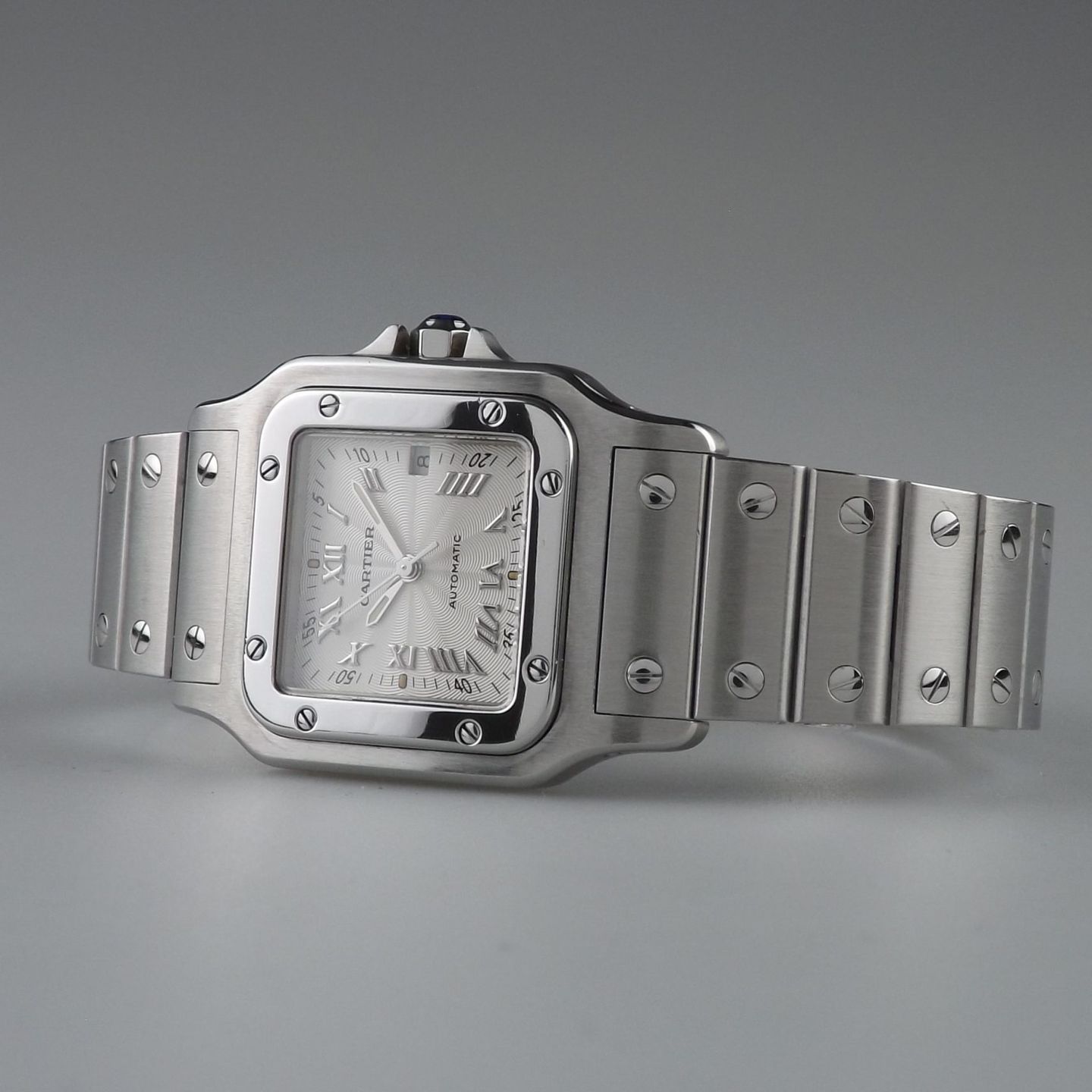 Cartier Santos Galbée 2319 (2002) - White dial 29 mm Steel case (4/8)