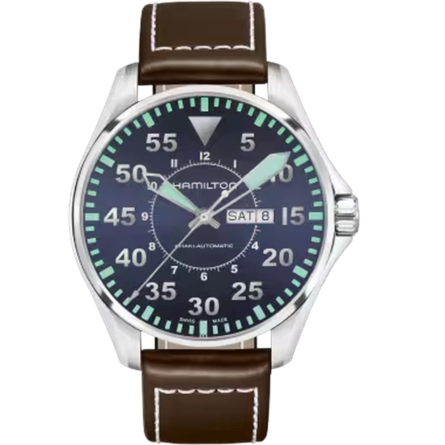 Hamilton Khaki Aviation H64715545 (2025) - Blauw wijzerplaat 46mm Staal (1/1)