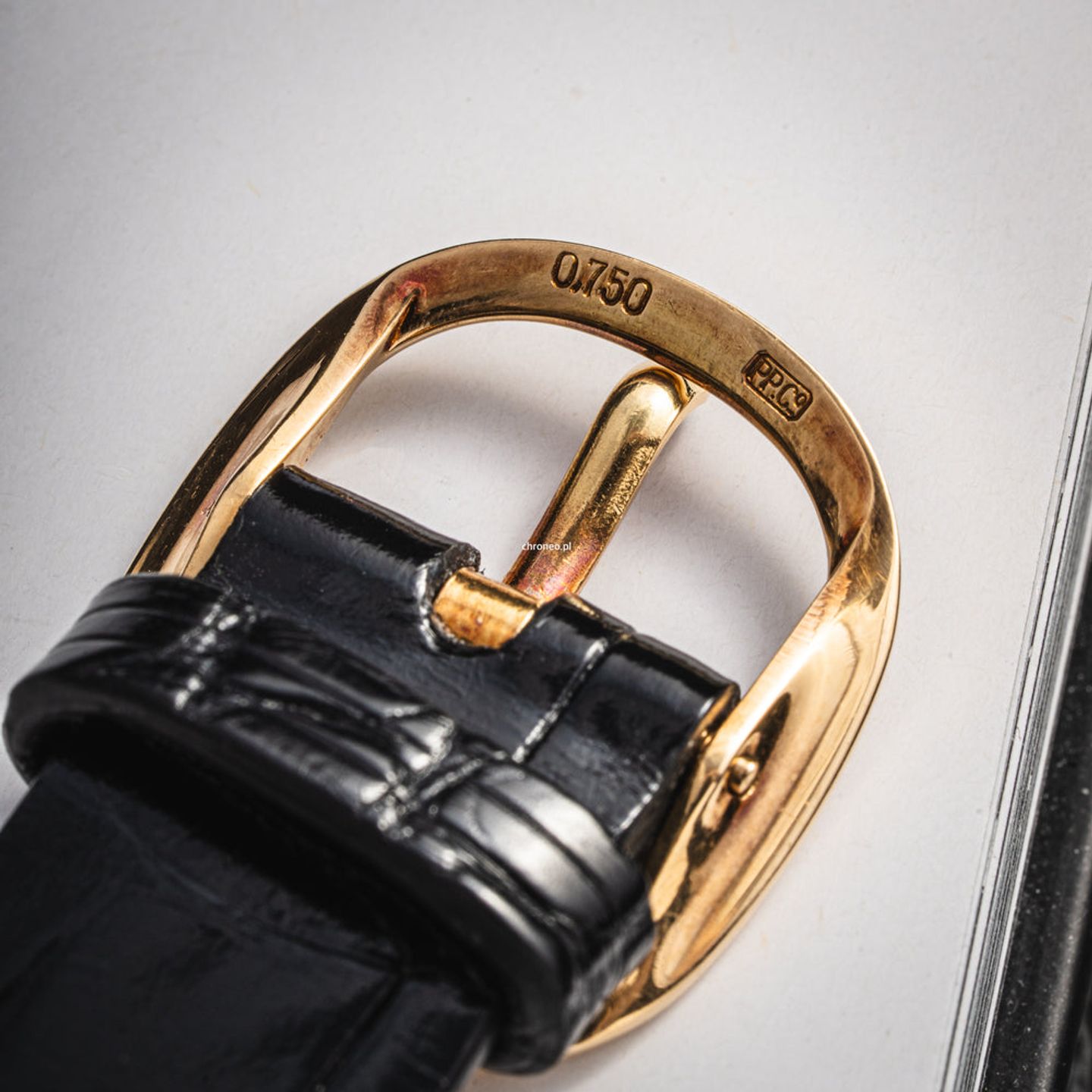 Patek Philippe Golden Ellipse 3848J (Unknown (random serial)) - Gold dial 33 mm Yellow Gold case (7/8)