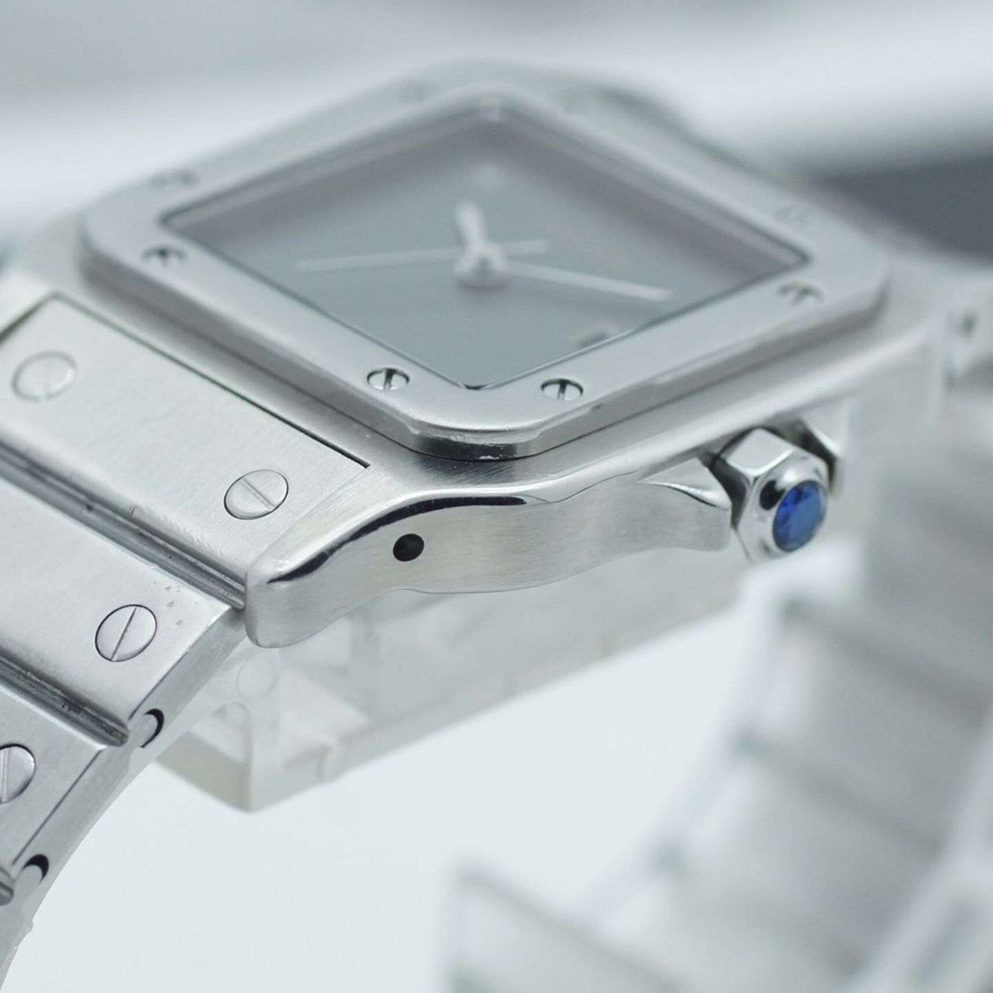 Cartier Santos 2960 (1990) - Wit wijzerplaat 29mm Staal (5/8)