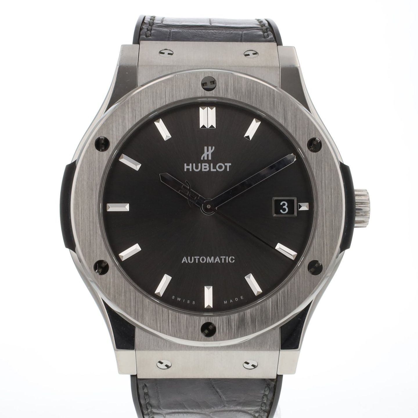 Hublot Classic Fusion Racing Grey 511.NX.7071.LR (2017) - Grijs wijzerplaat 45mm Titanium (1/3)