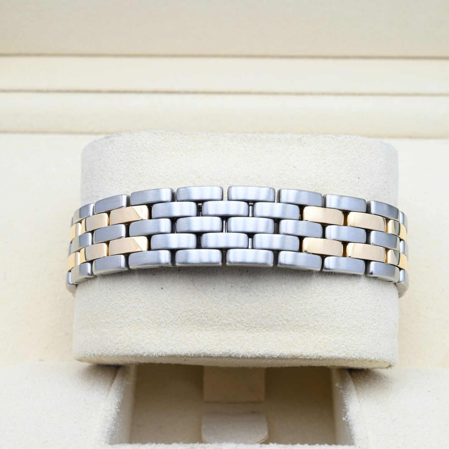 Cartier Panthère 187957 (Unknown (random serial)) - White dial 29 mm Gold/Steel case (6/8)