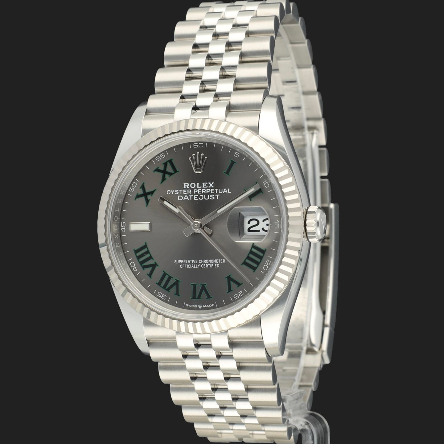 Rolex Datejust 36 126234 (2022) - Grey dial 36 mm Steel case (1/8)