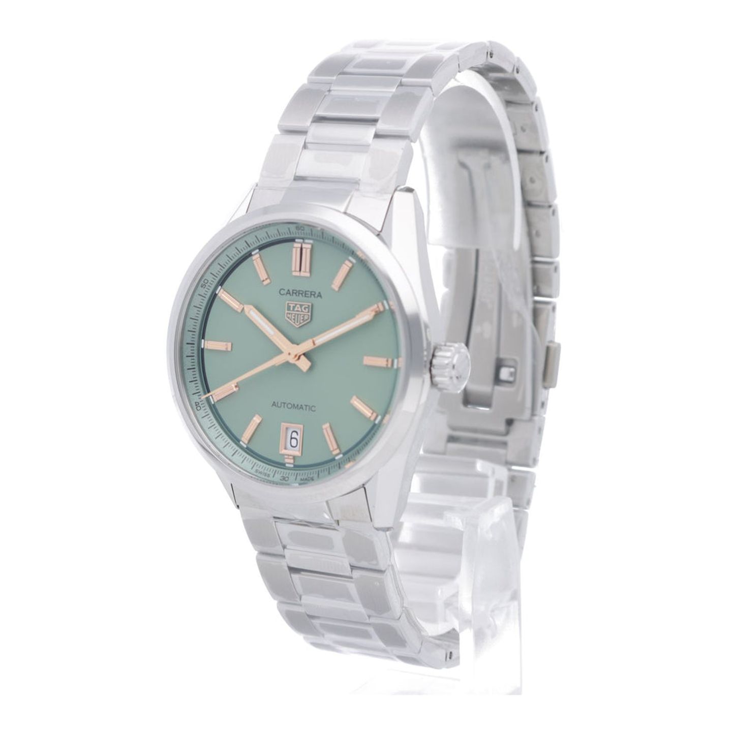 TAG Heuer Carrera Lady WBN2312.BA0001 (2026) - Groen wijzerplaat 36mm Staal (2/7)