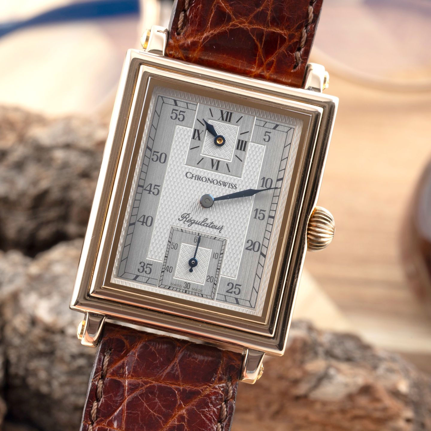 Chronoswiss Régulateur CH-2951 (Onbekend (willekeurig serienummer)) - Zilver wijzerplaat 29mm Roségoud (3/8)