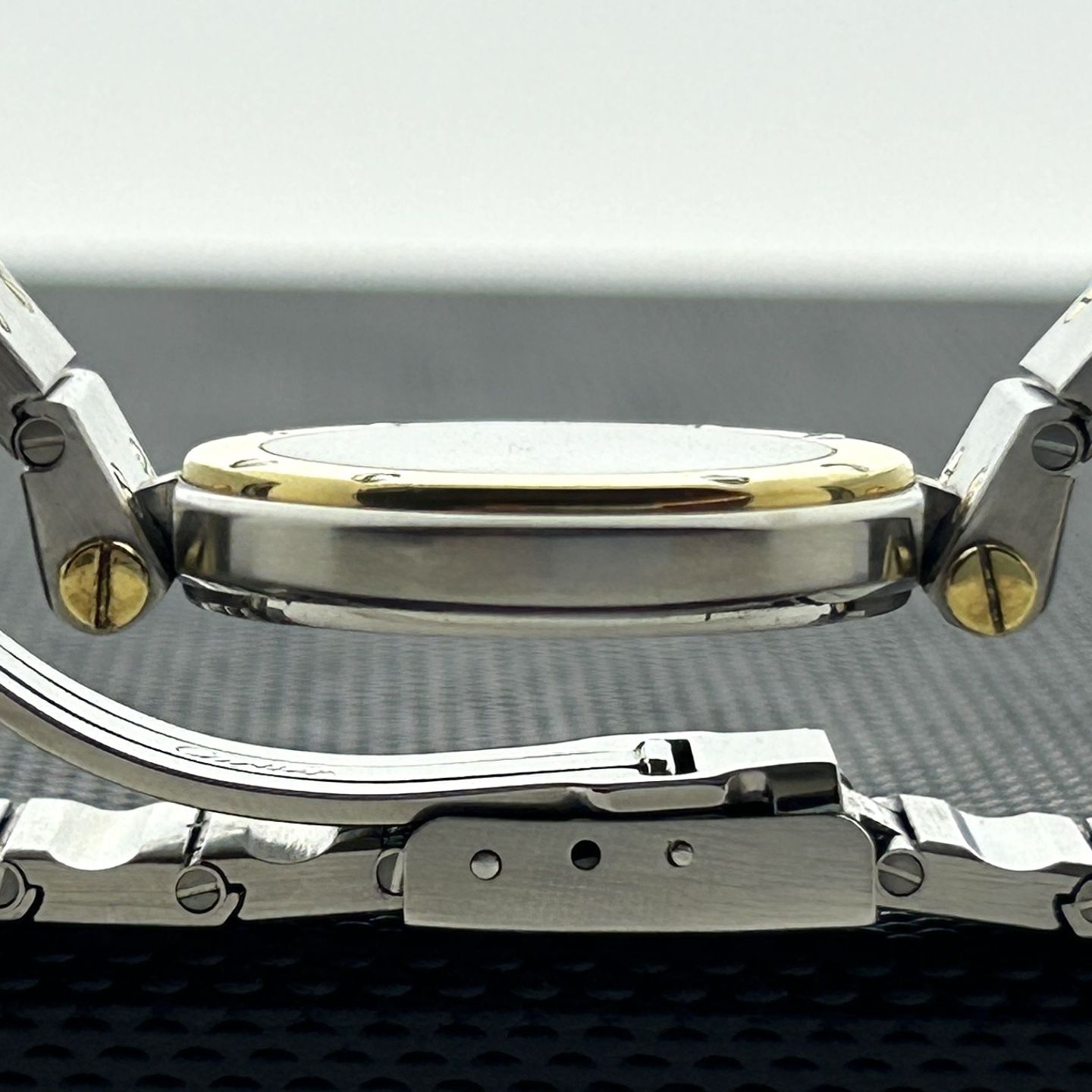 Cartier Santos 8191 (Onbekend (willekeurig serienummer)) - Wit wijzerplaat 27mm Goud/Staal (4/8)