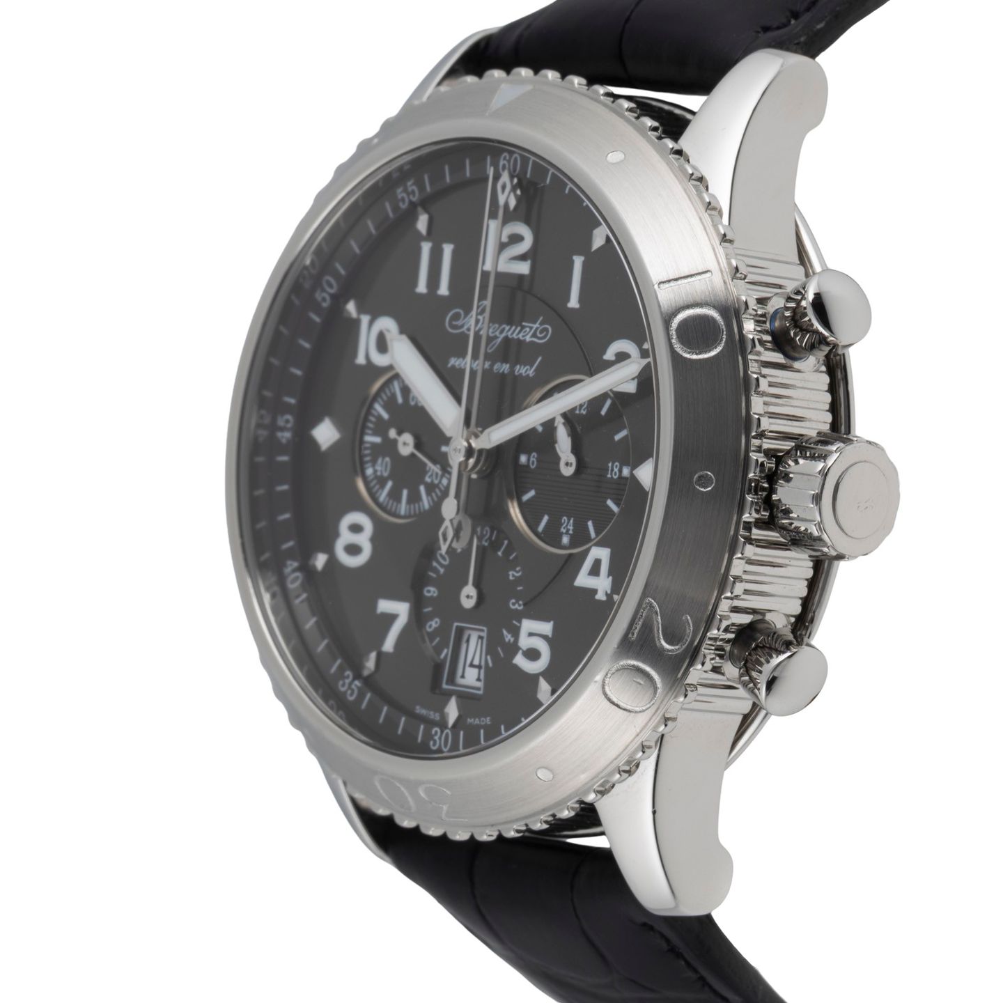 Breguet Type XX - XXI - XXII 3810ST/92/9ZU (Unknown (random serial)) - Black dial 42 mm Steel case (6/8)