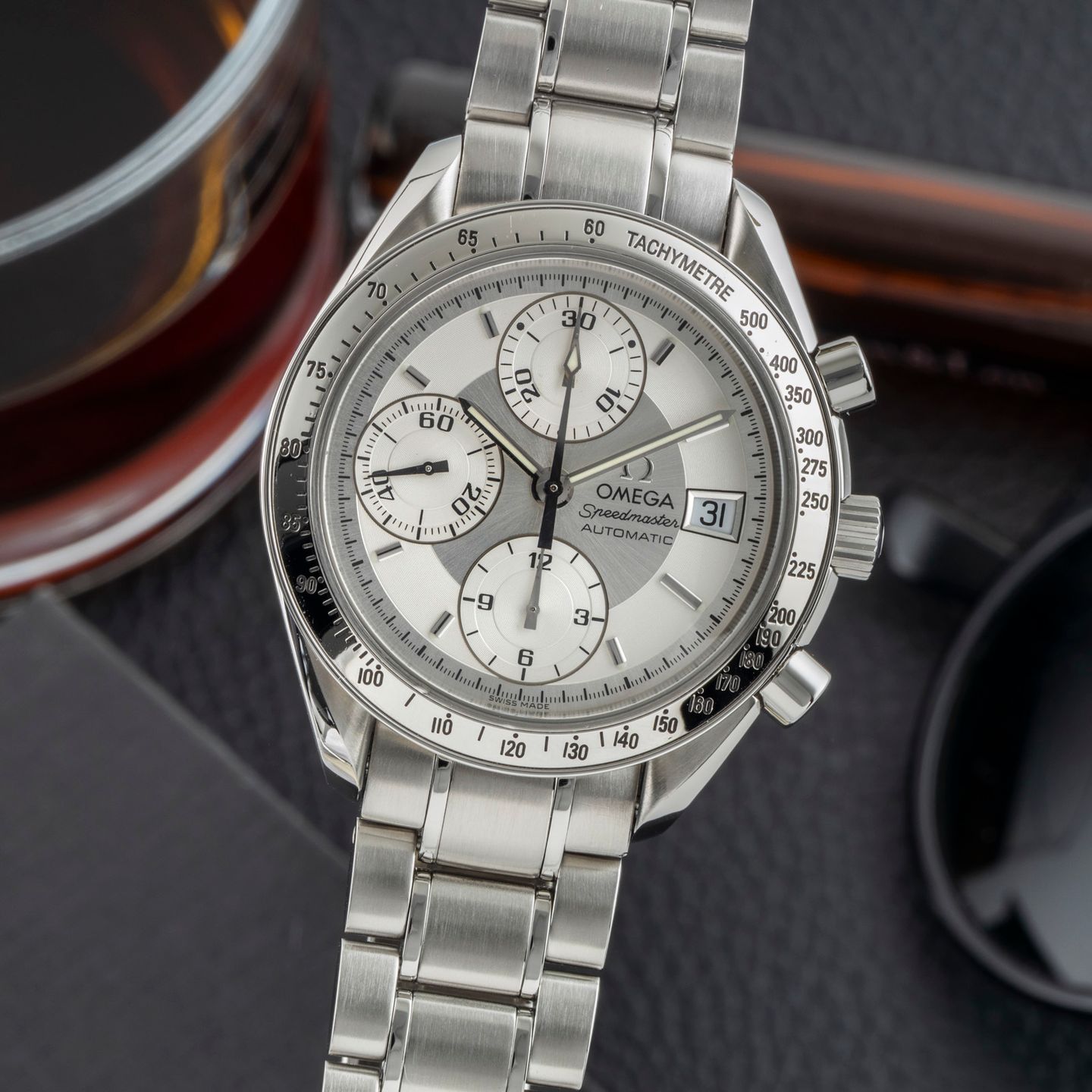 Omega Speedmaster Date 3513.30.00 (1999) - Zilver wijzerplaat 39mm Staal (3/8)