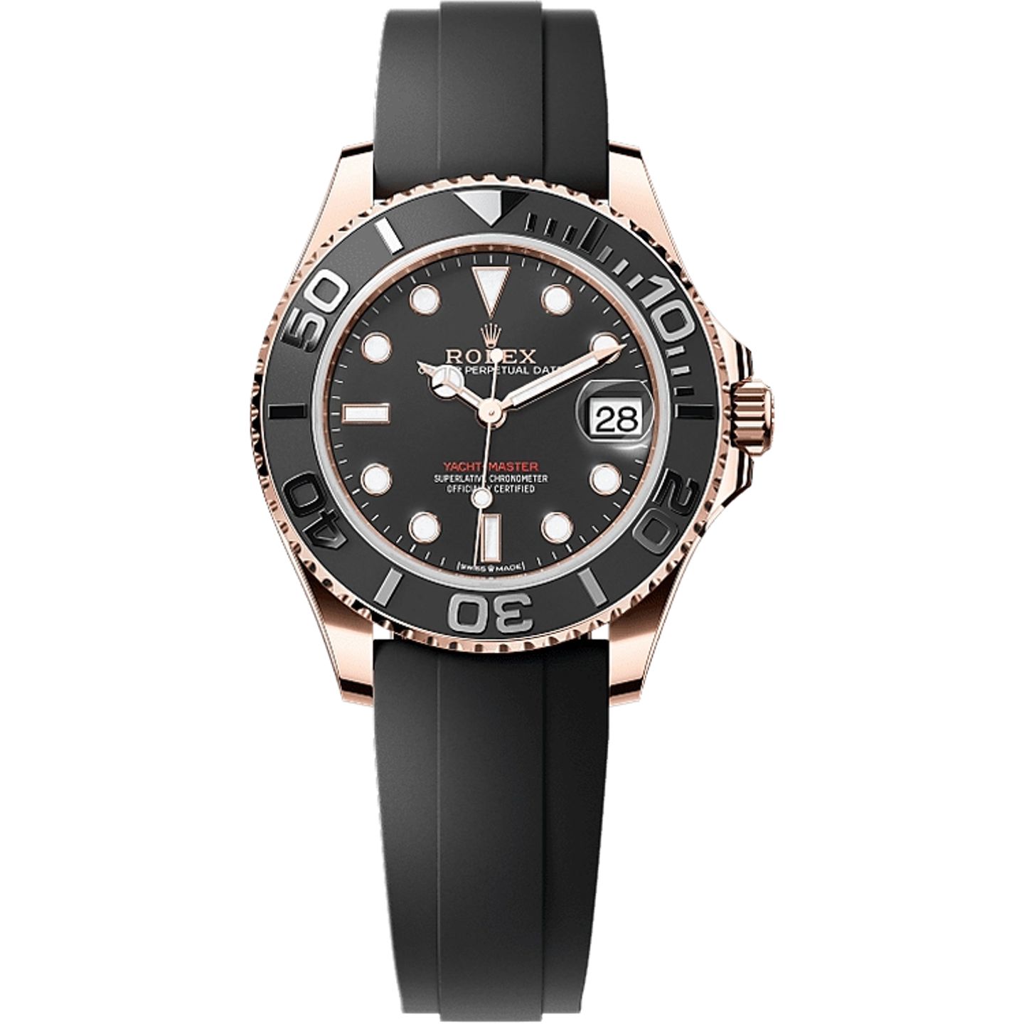 Rolex Yacht-Master 37 268655 (2025) - Black dial 37 mm Rose Gold case (1/1)