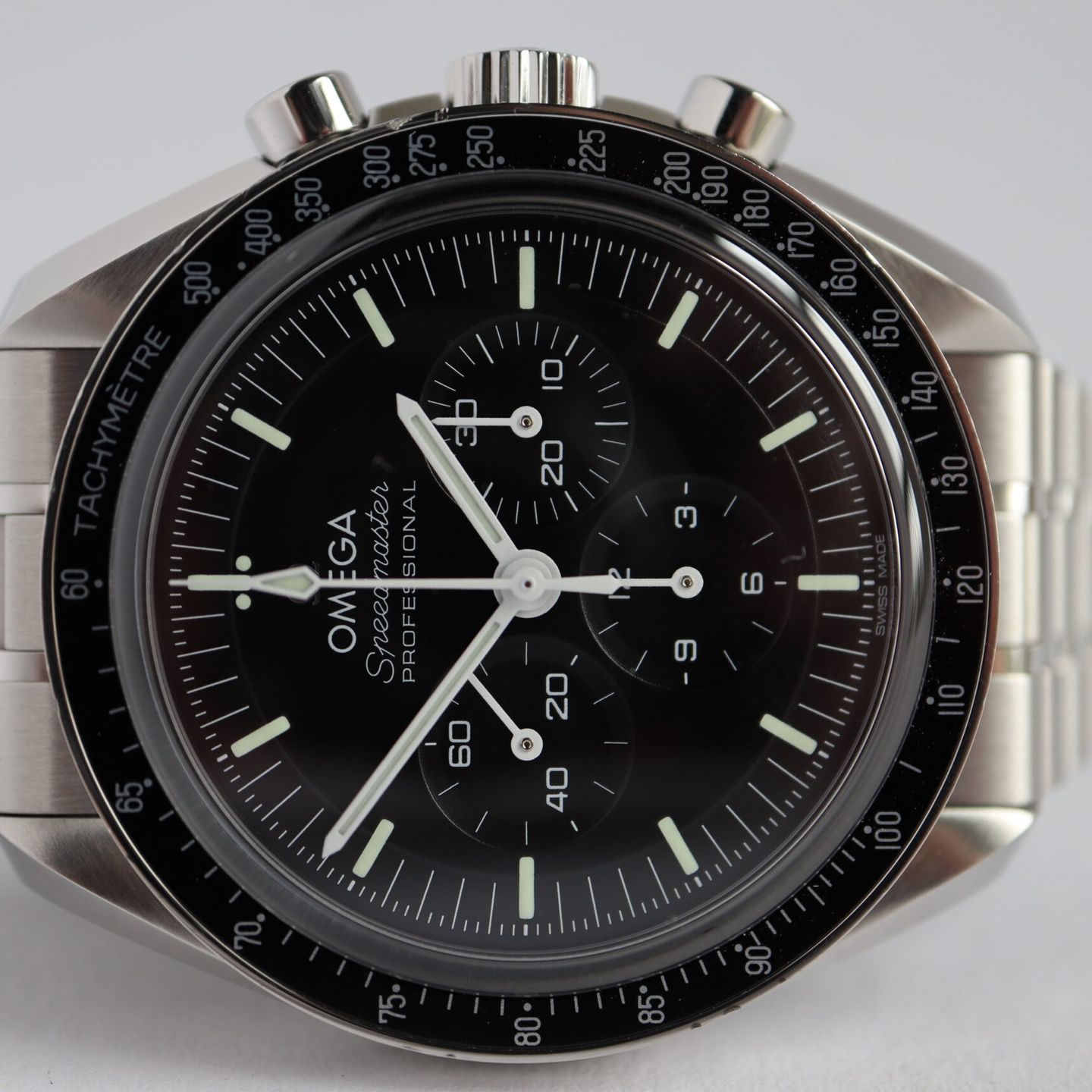 Omega Speedmaster Professional Moonwatch Moonphase 304.33.44.52.03.001 (2019) - Blue dial 44 mm Steel case (2/8)