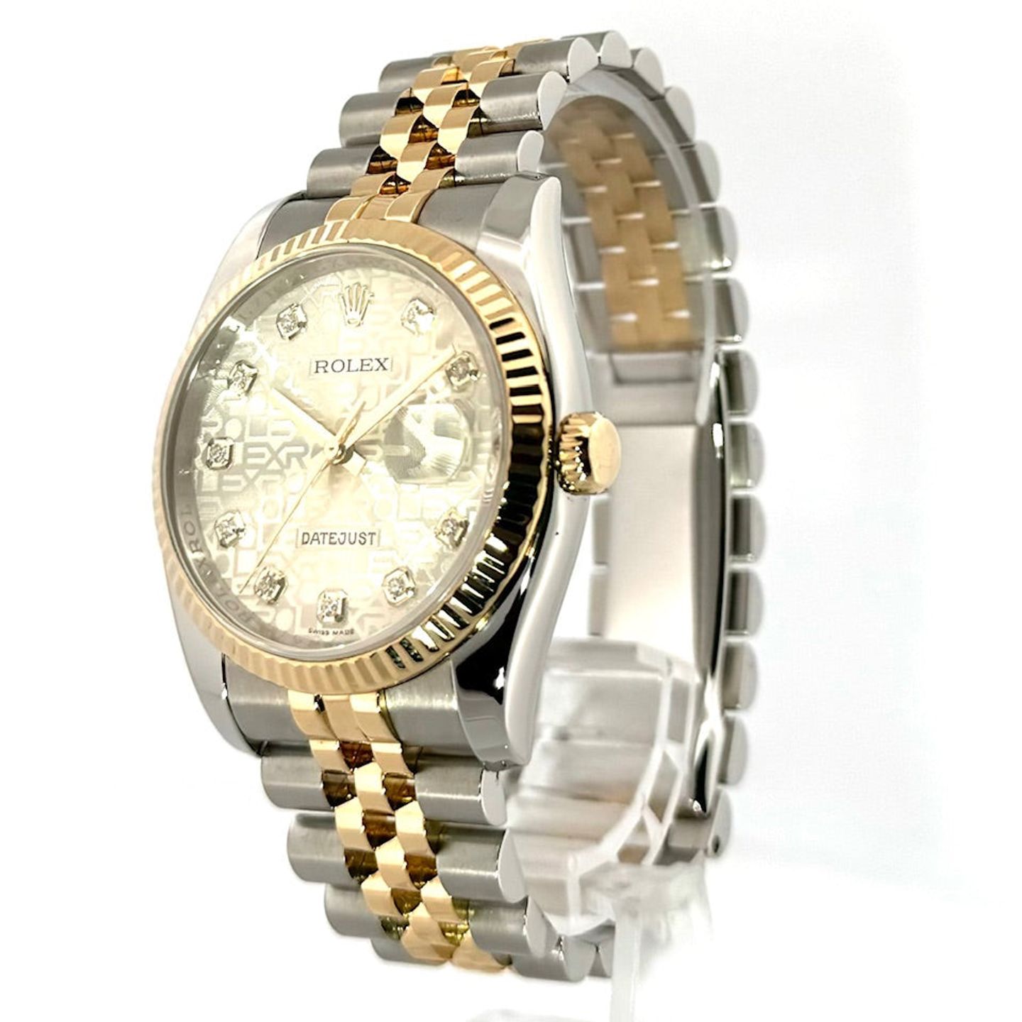 Rolex Datejust 36 116233 (2011) - Silver dial 36 mm Gold/Steel case (3/7)