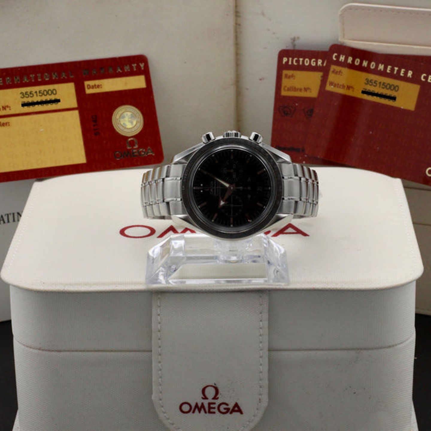 Omega Speedmaster Broad Arrow 3551.50.00 (2000) - Black dial 42 mm Steel case (3/7)