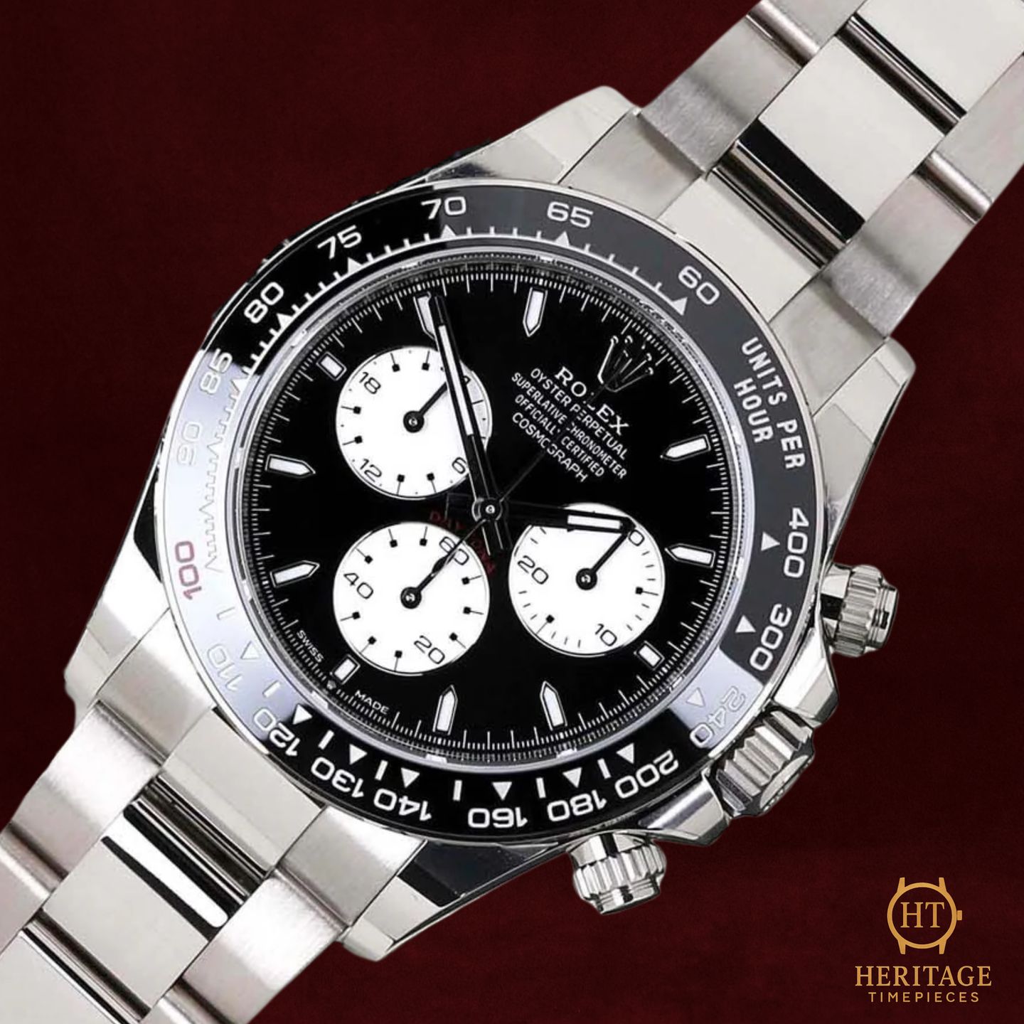 Rolex Daytona 126529LN (2024) - Black dial 40 mm White Gold case (7/8)